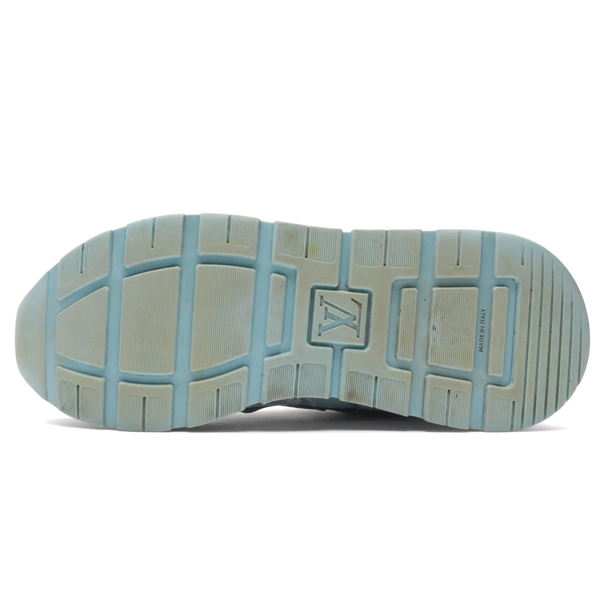 Sole View of Preloved - Louis Vuitton LV Run Away Blue Sneaker 1ABFCI