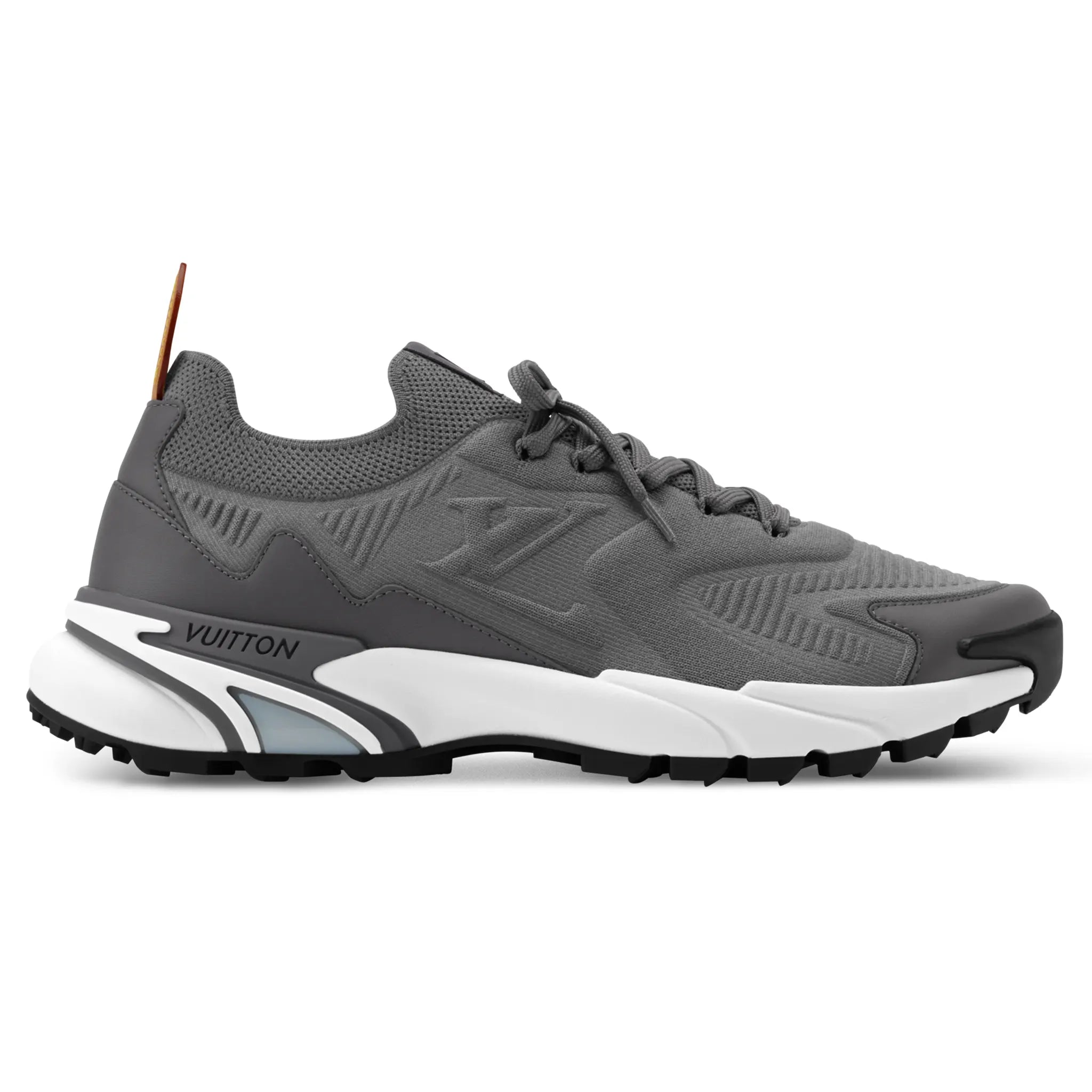 Side View of Preloved - Louis Vuitton LV Runner Tatic Grey Sneaker NVPROD6360116V