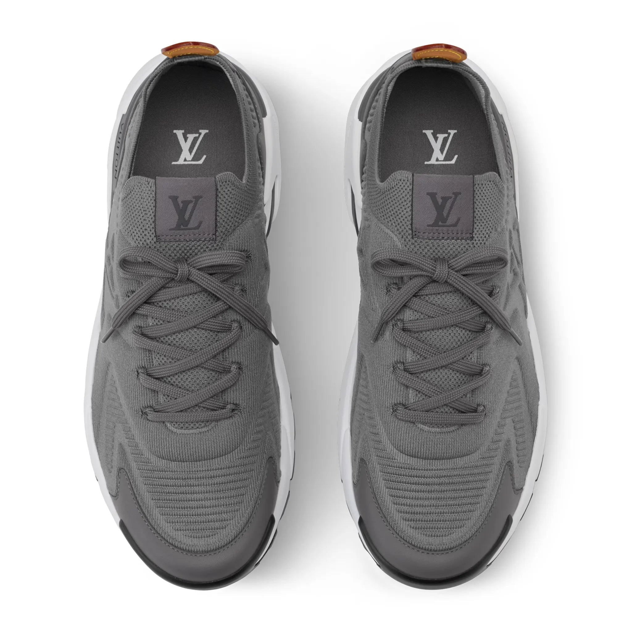 Upper View of Preloved - Louis Vuitton LV Runner Tatic Grey Sneaker NVPROD6360116V