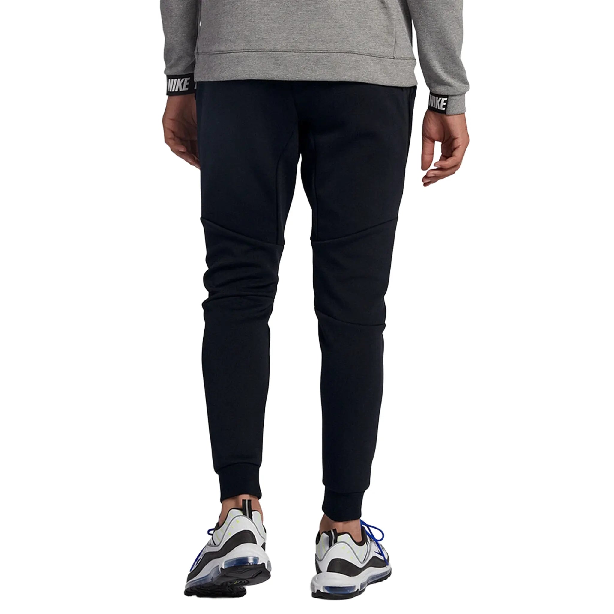 Back View of Preloved - Nike Tech Fleece Black Sweatpants CU4495-410 | CU4489-410