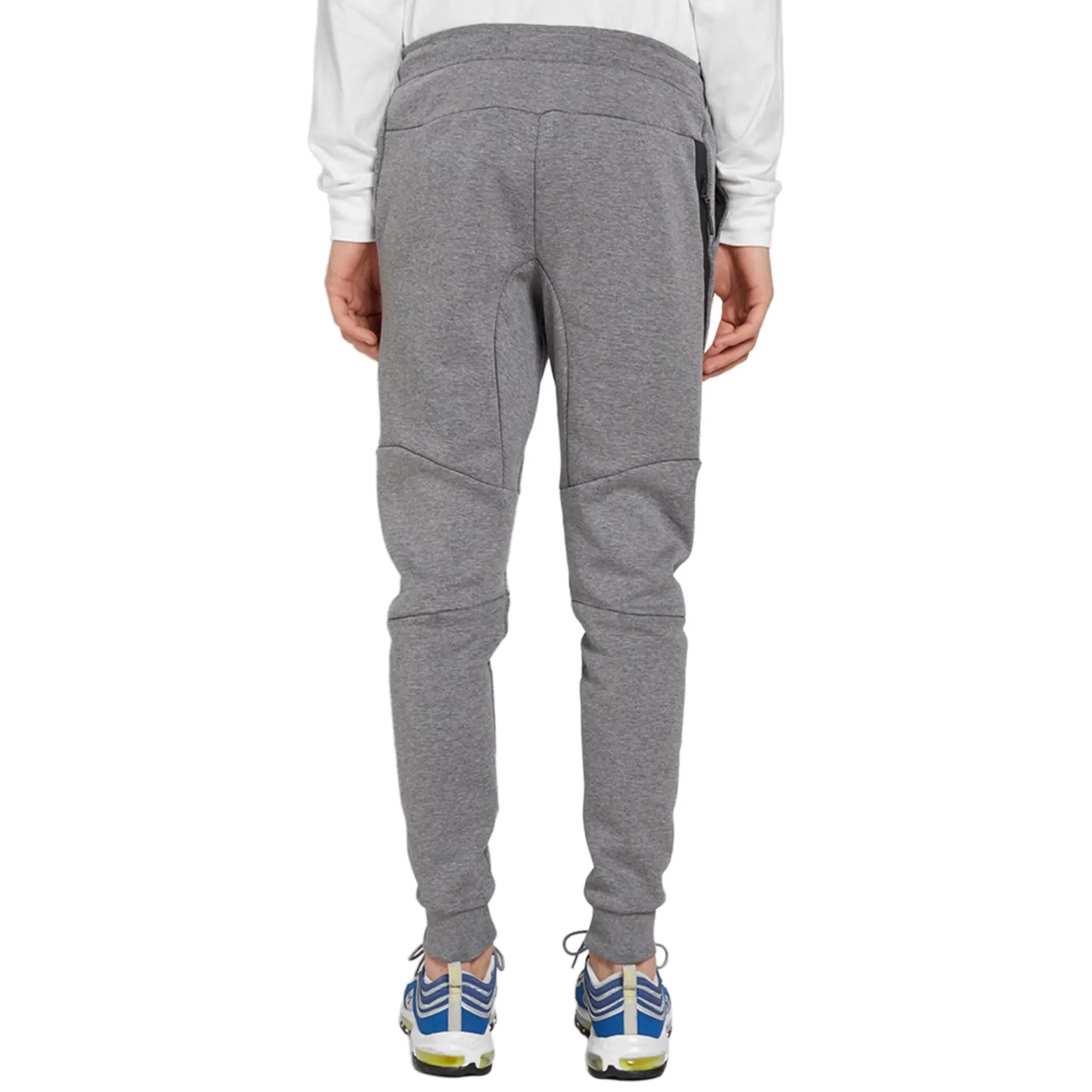 Back View of Preloved - Nike Tech Fleece Carbon Heather Grey Tracksuit  805144-091|805162-091