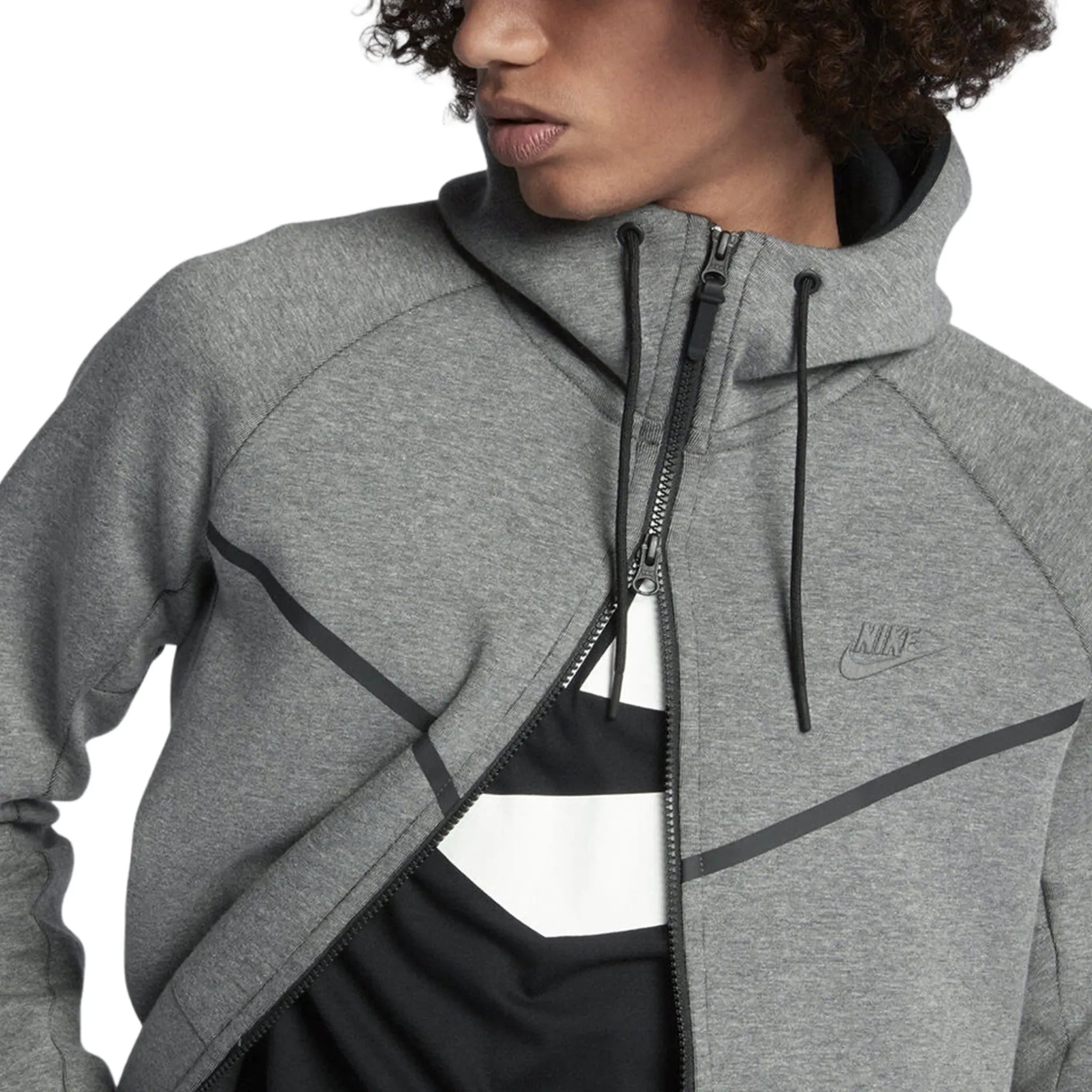 Detailed View of Preloved - Nike Tech Fleece Carbon Heather Grey Tracksuit  805144-091|805162-091