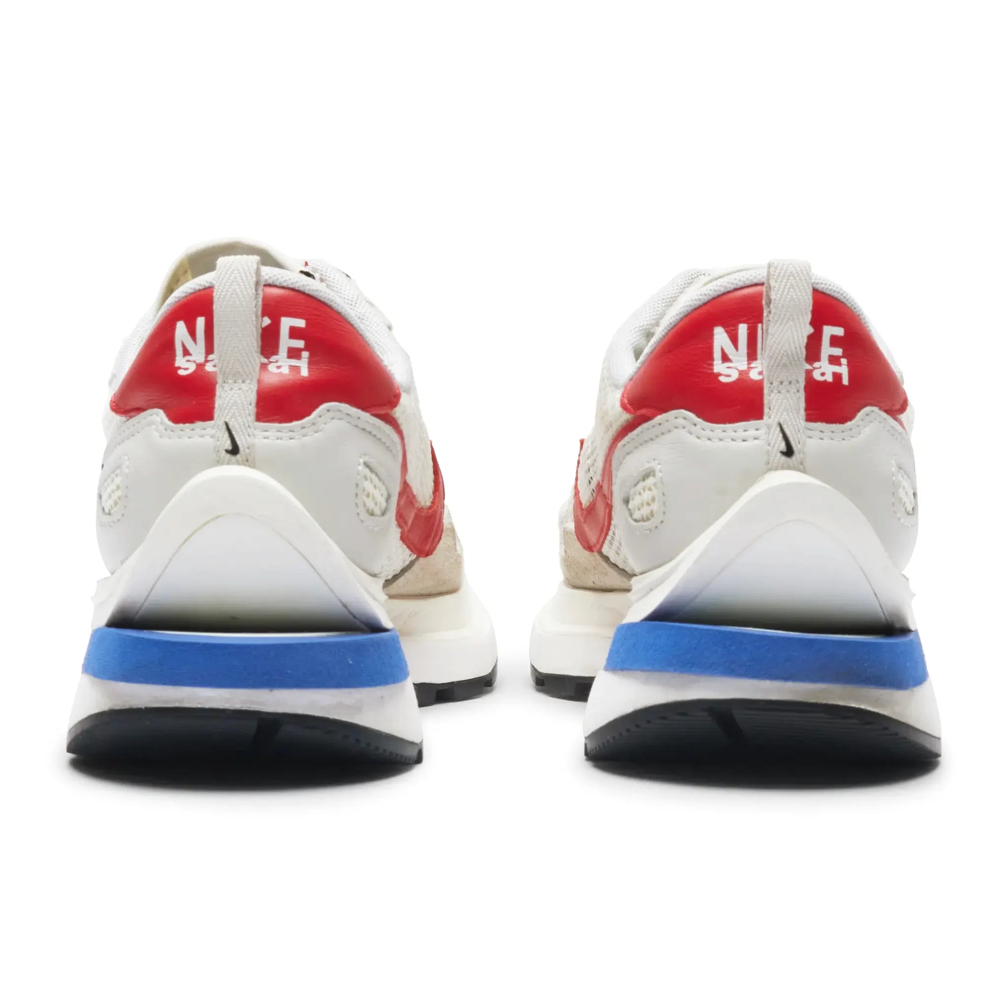 Back View of Preloved - Nike x Sacai Vaporwaffle Sail Sport Fuchsia Sneaker