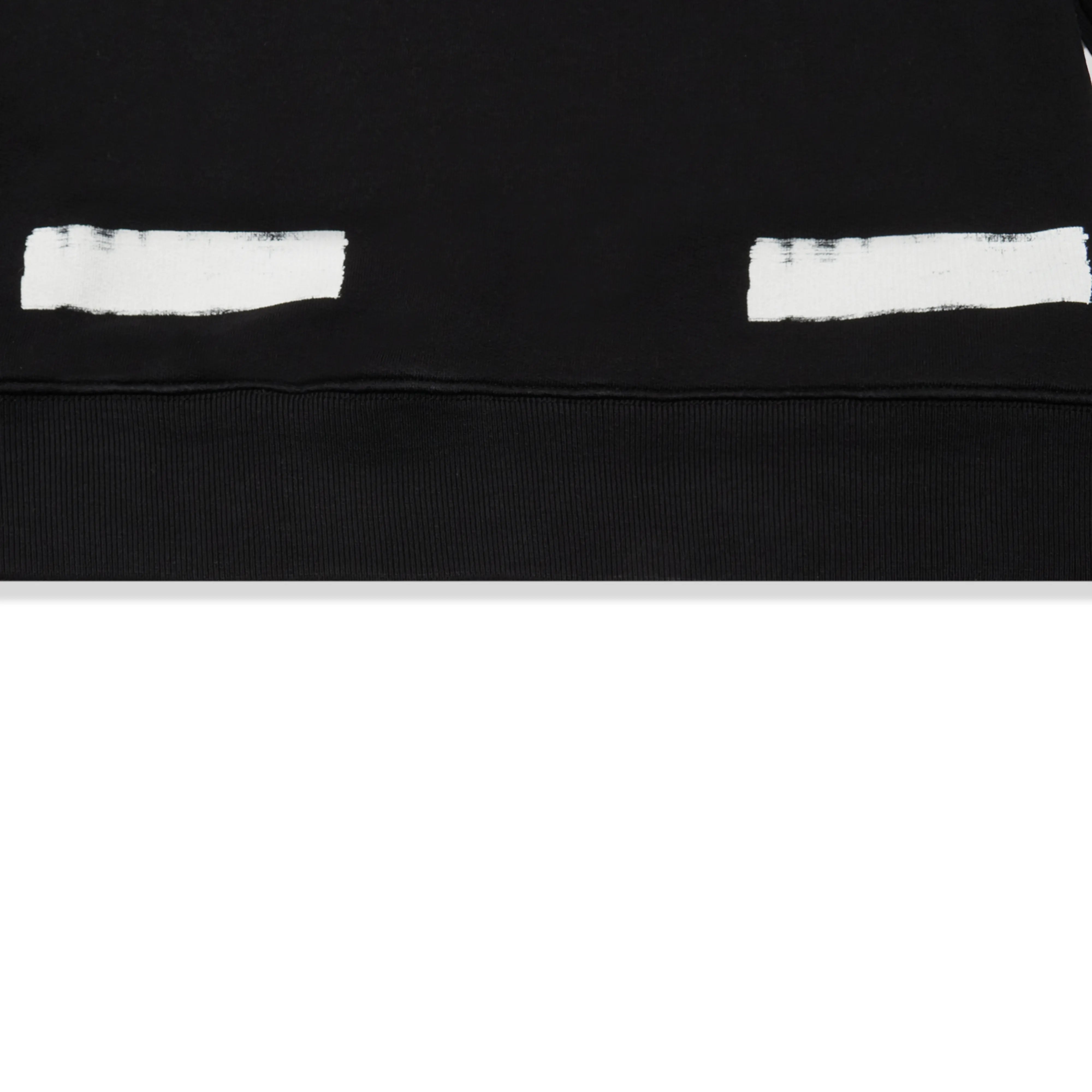 Detailed View of Preloved - Off-White Brushed Diagonal Black Sweatshirt