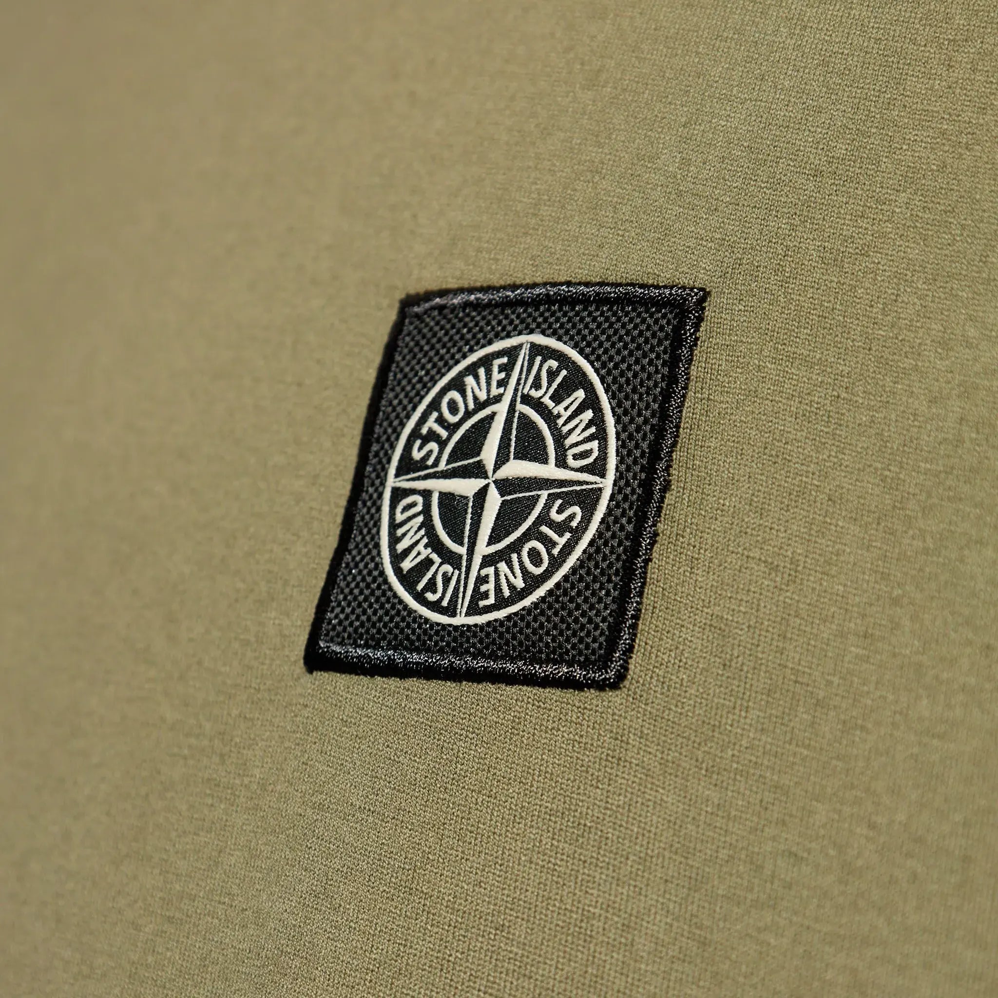 Preloved - Stone Island Patch Logo Khaki T-Shirt
