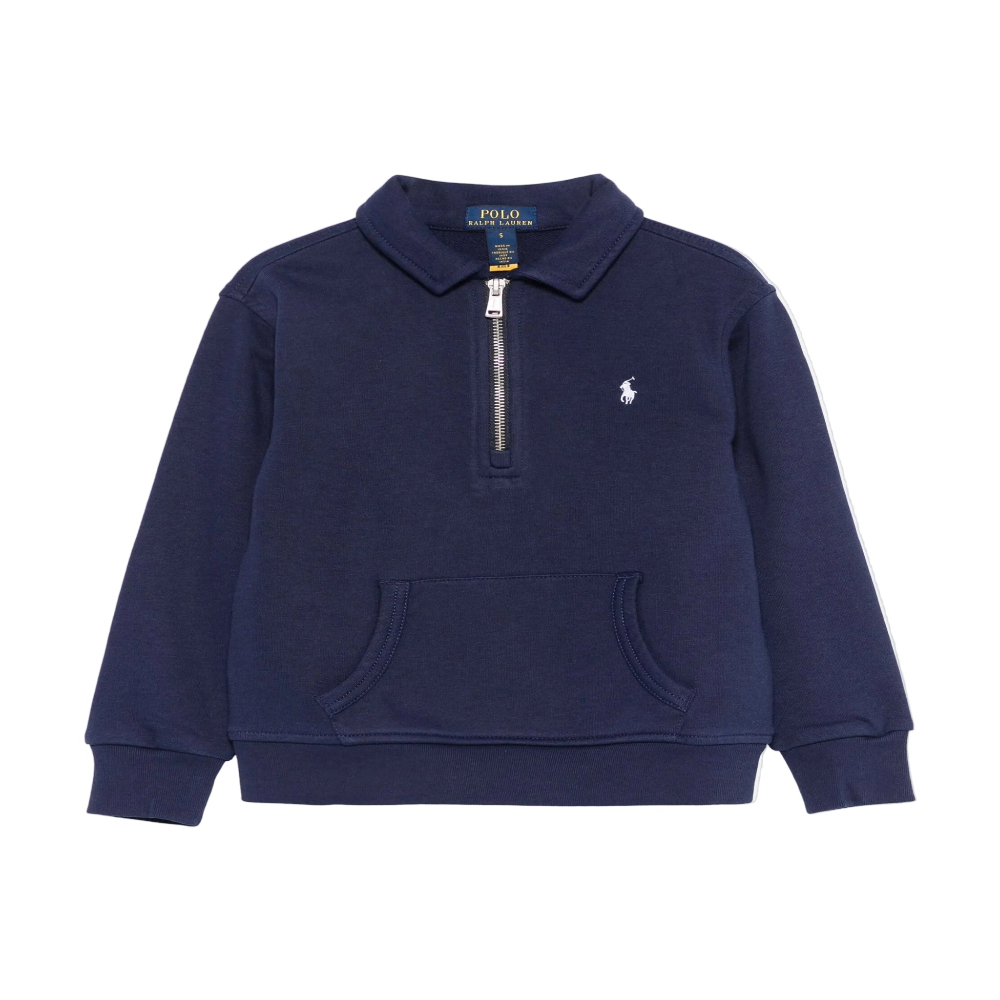 Ralph Lauren Boys Navy Half-Zip Sweatshirt