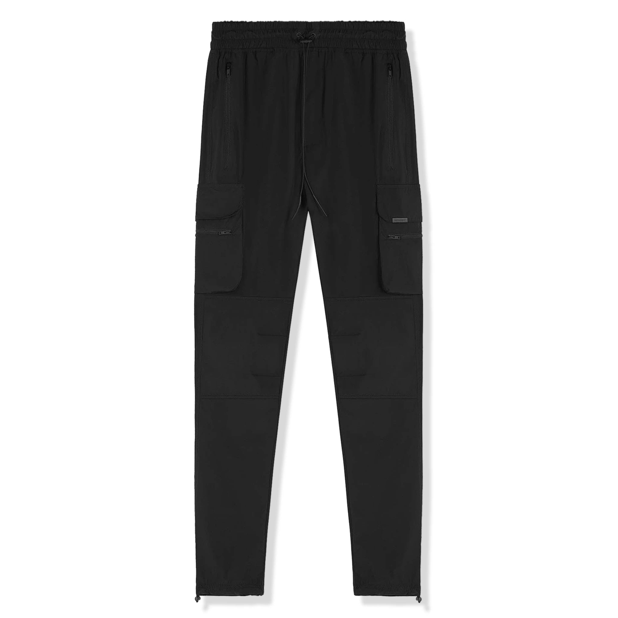 Front view of Represent 247 Black Cargo Pants