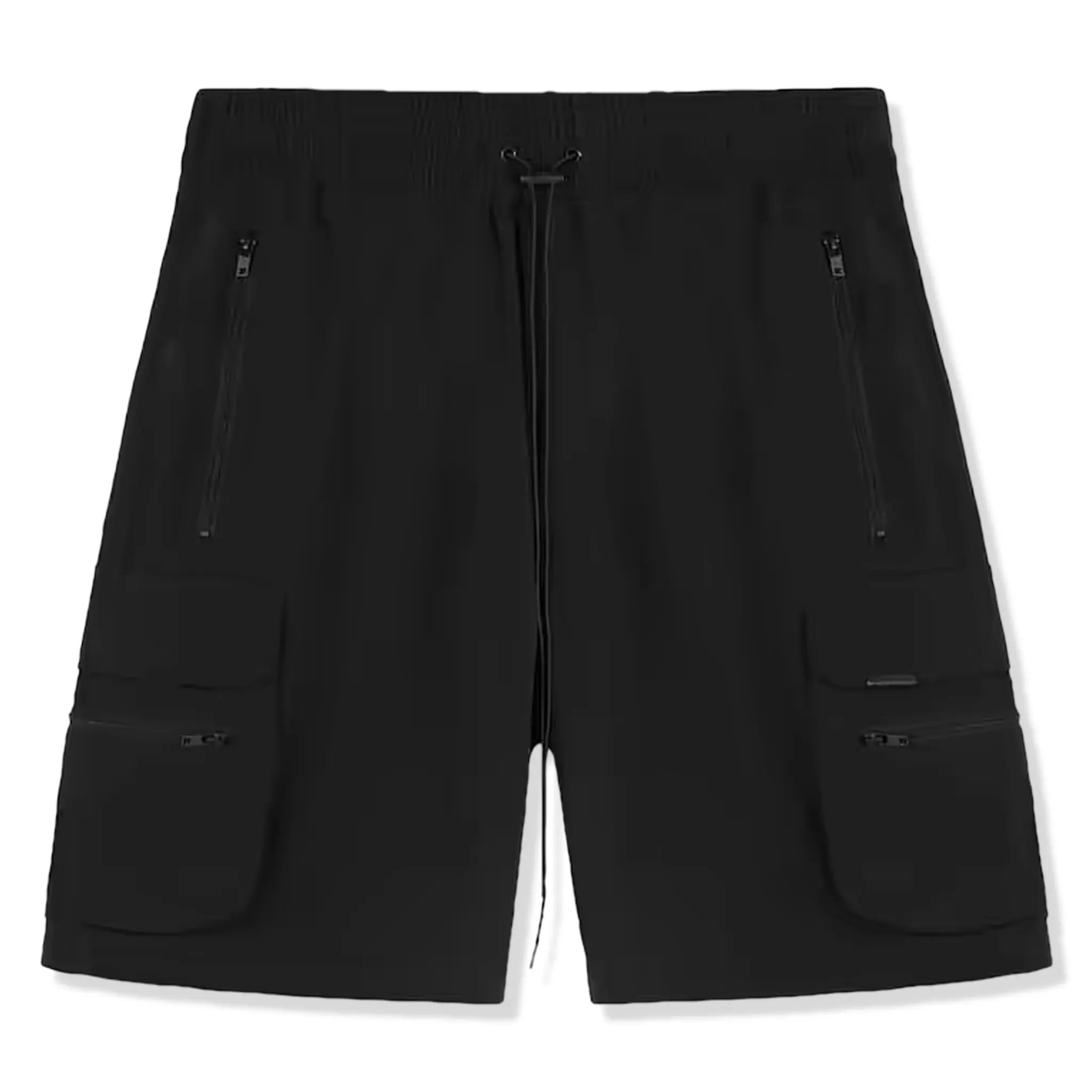 Front view of Represent 247 Black Shorts M09048-01