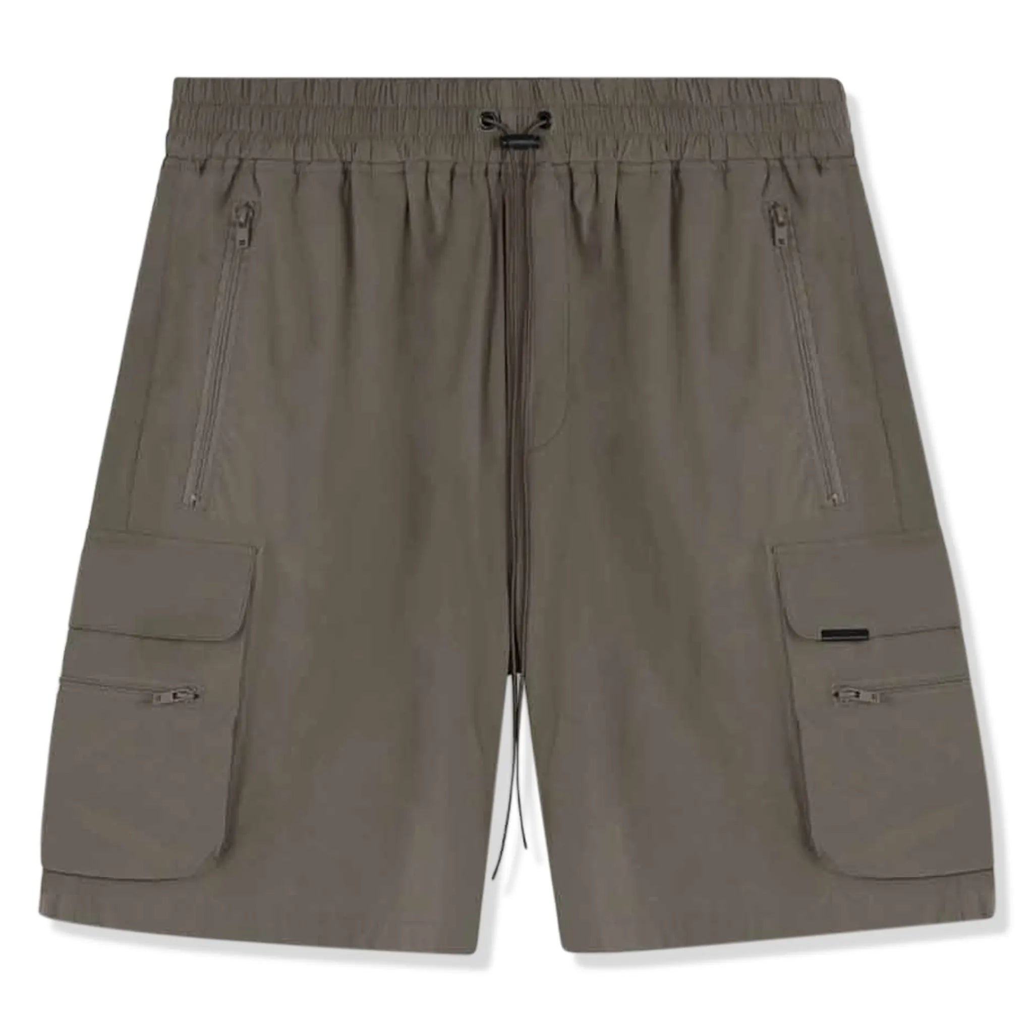 Front view of Represent 247 Olive Shorts M09028-07