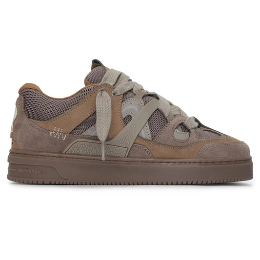 Represent Bully Panelled Canvas Washed Taupe Sneakers