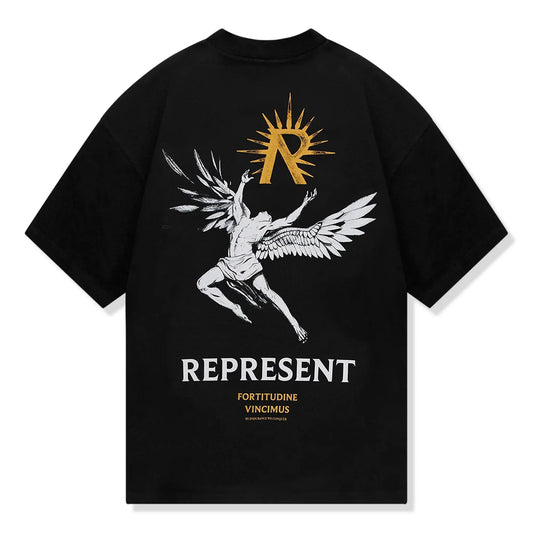 Represent Icarus Jet Black T Shirt