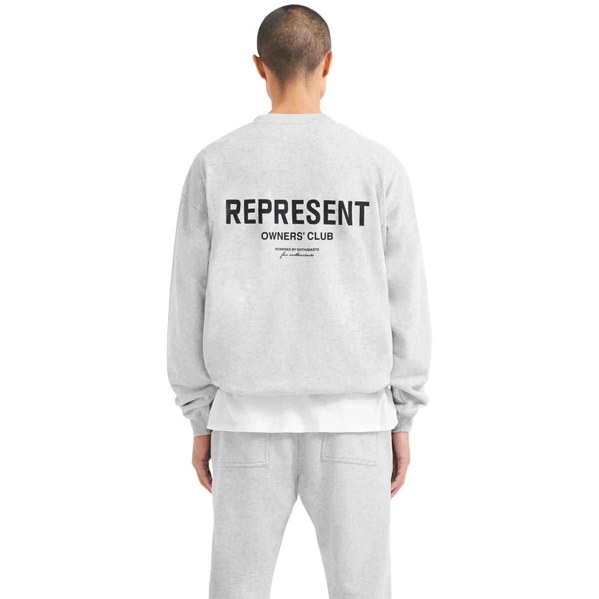 Represent Owners Club Ash Grey Sweatshirt | M04159-302