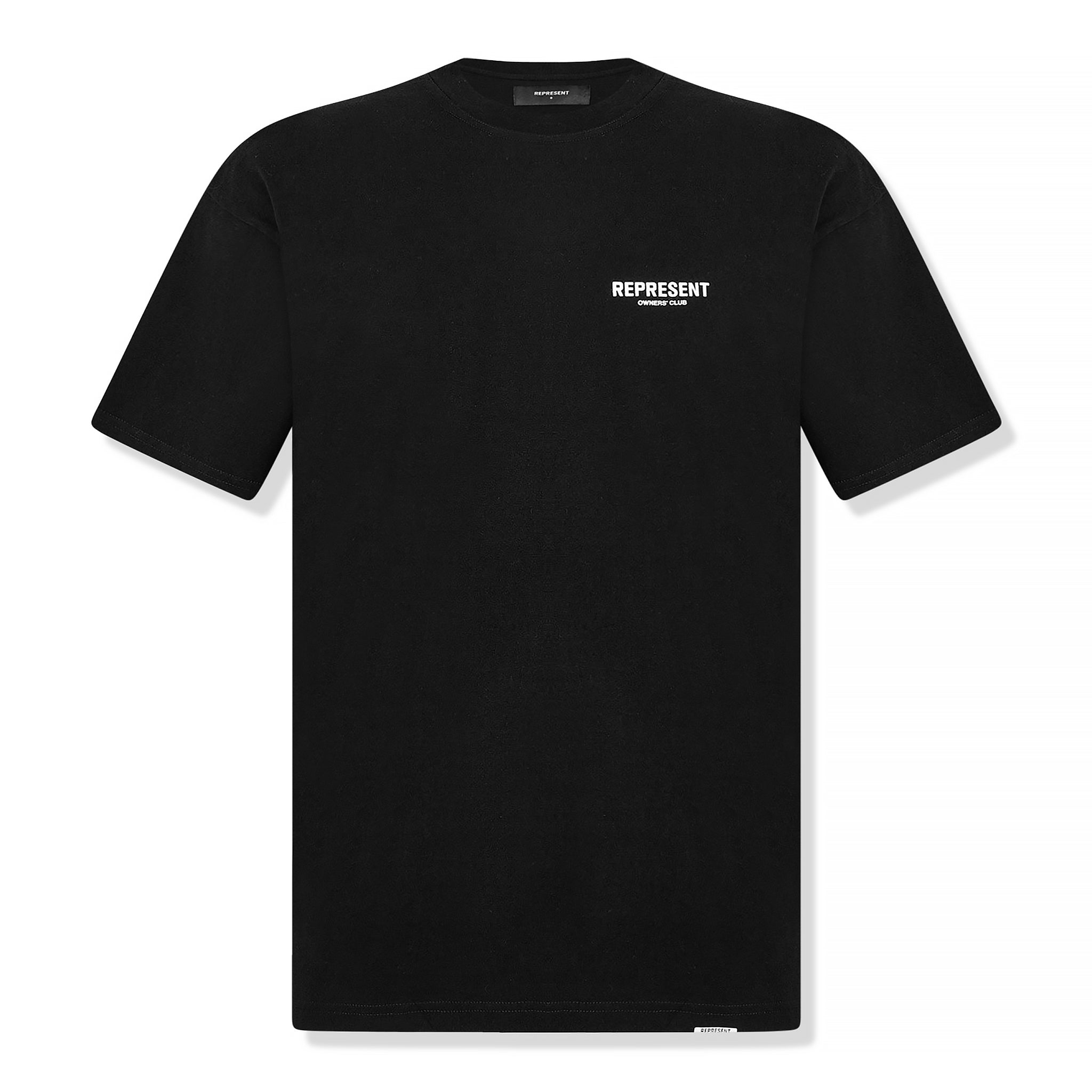 Front view of Represent Owners Club Black T Shirt M05149-01