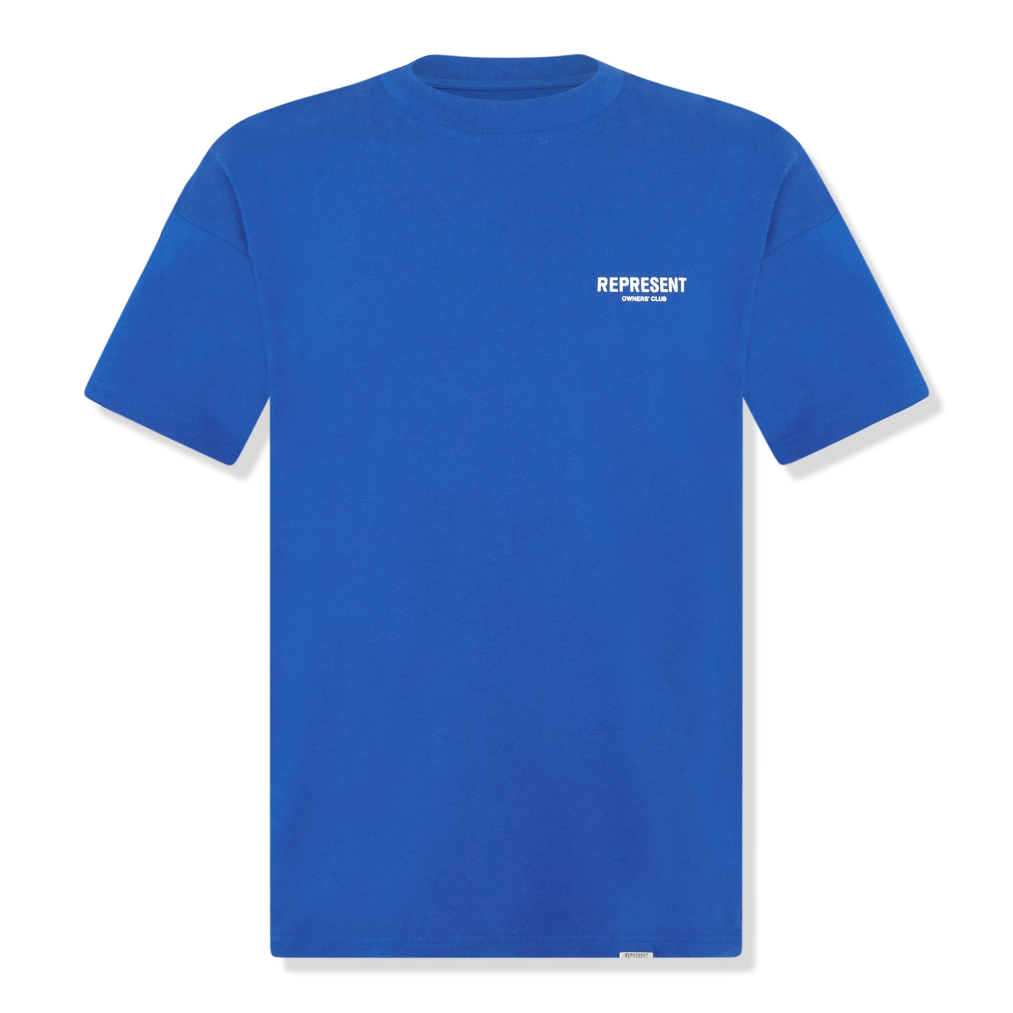 Front view of Represent Owners Club Cobalt T Shirt M05149-01