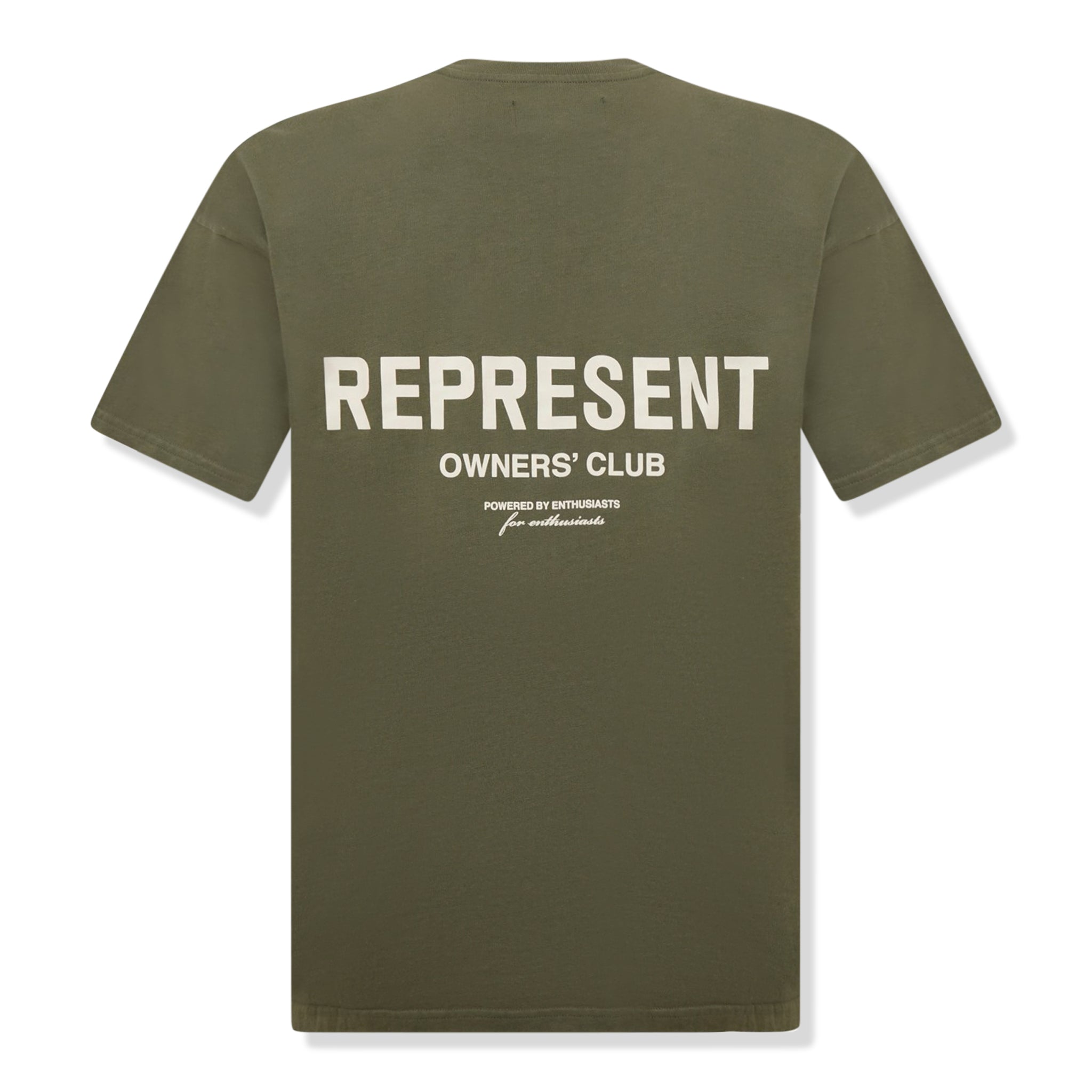Back view Represent Owners Club Olive T Shirt MT4007-07