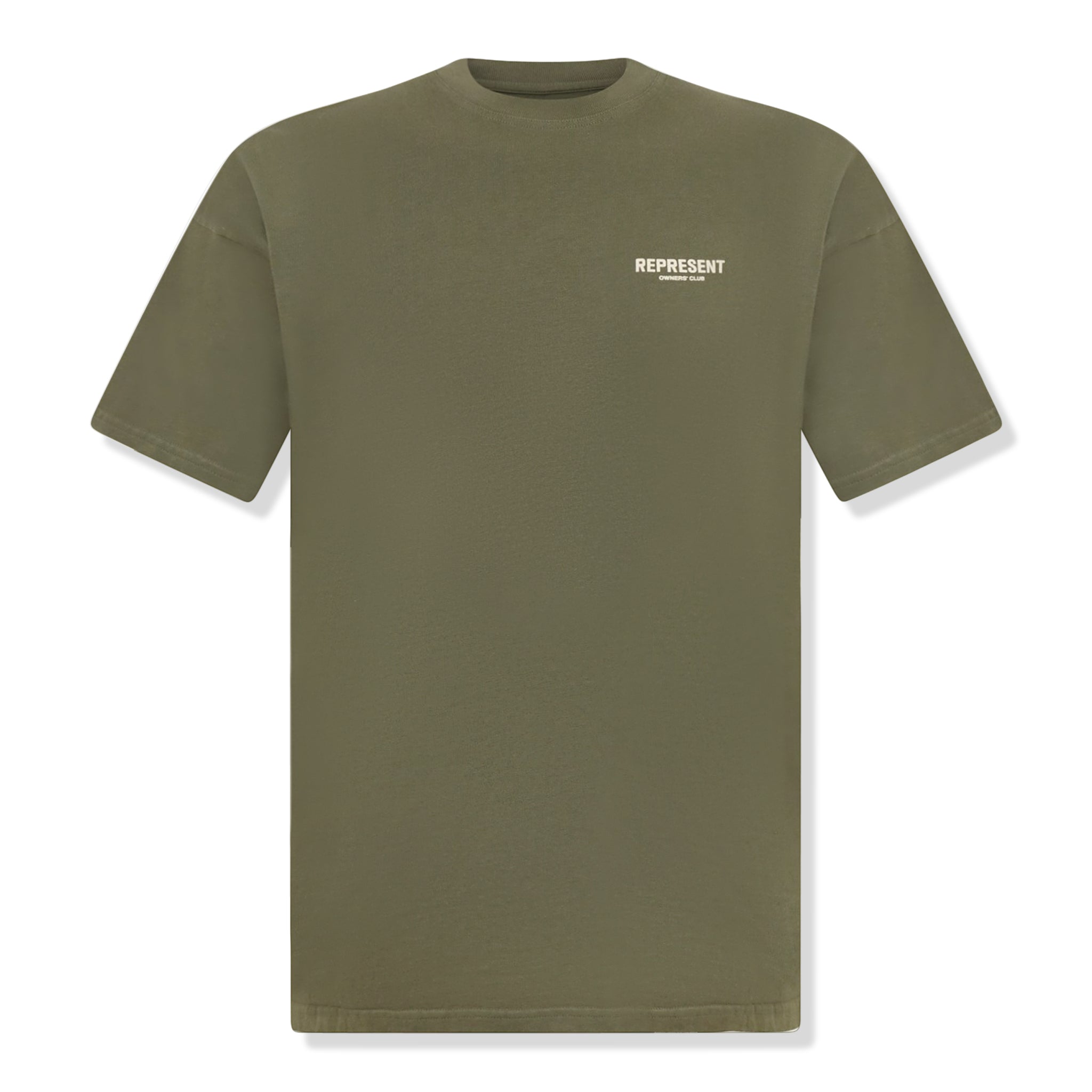Front view of Represent Owners Club Olive T Shirt MT4007-07