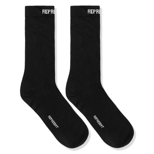 Represent Rep Core Black Sock