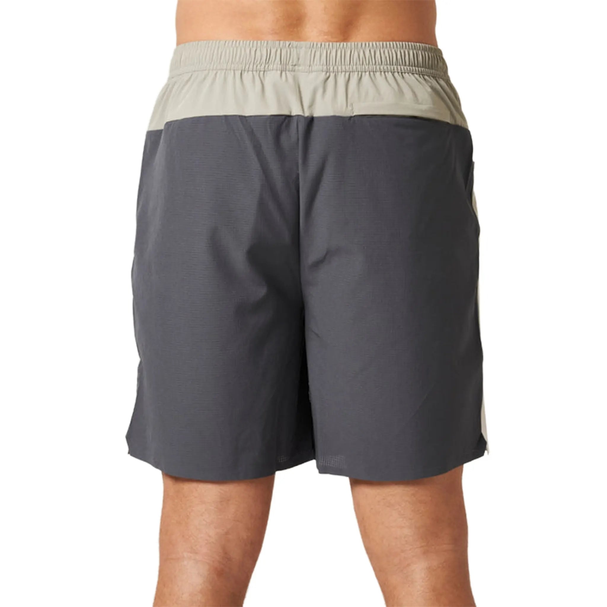 Detailed back View of Reprimo Clima Sand Graphite Shorts
