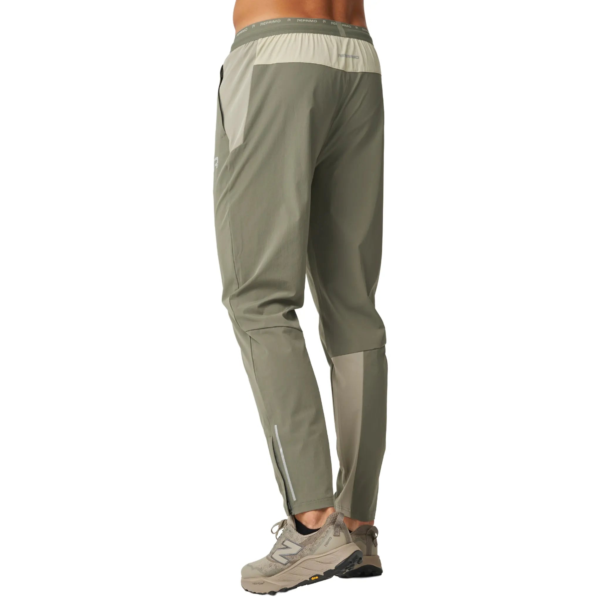 Back View of Reprimo Flight Khaki Sand Track Pants