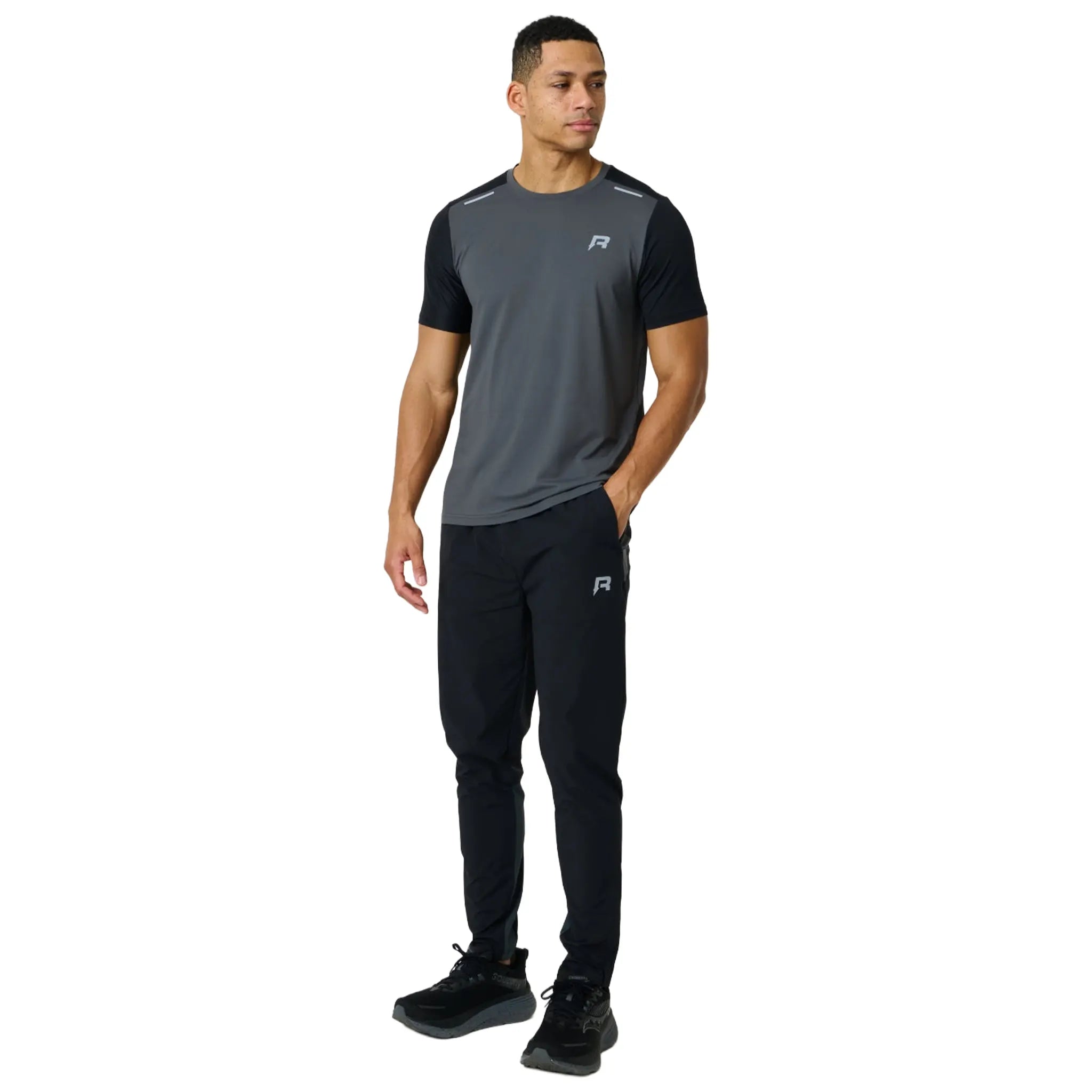 Front Side View Reprimo Flight Slate Obsidian T-Shirt REP261-029