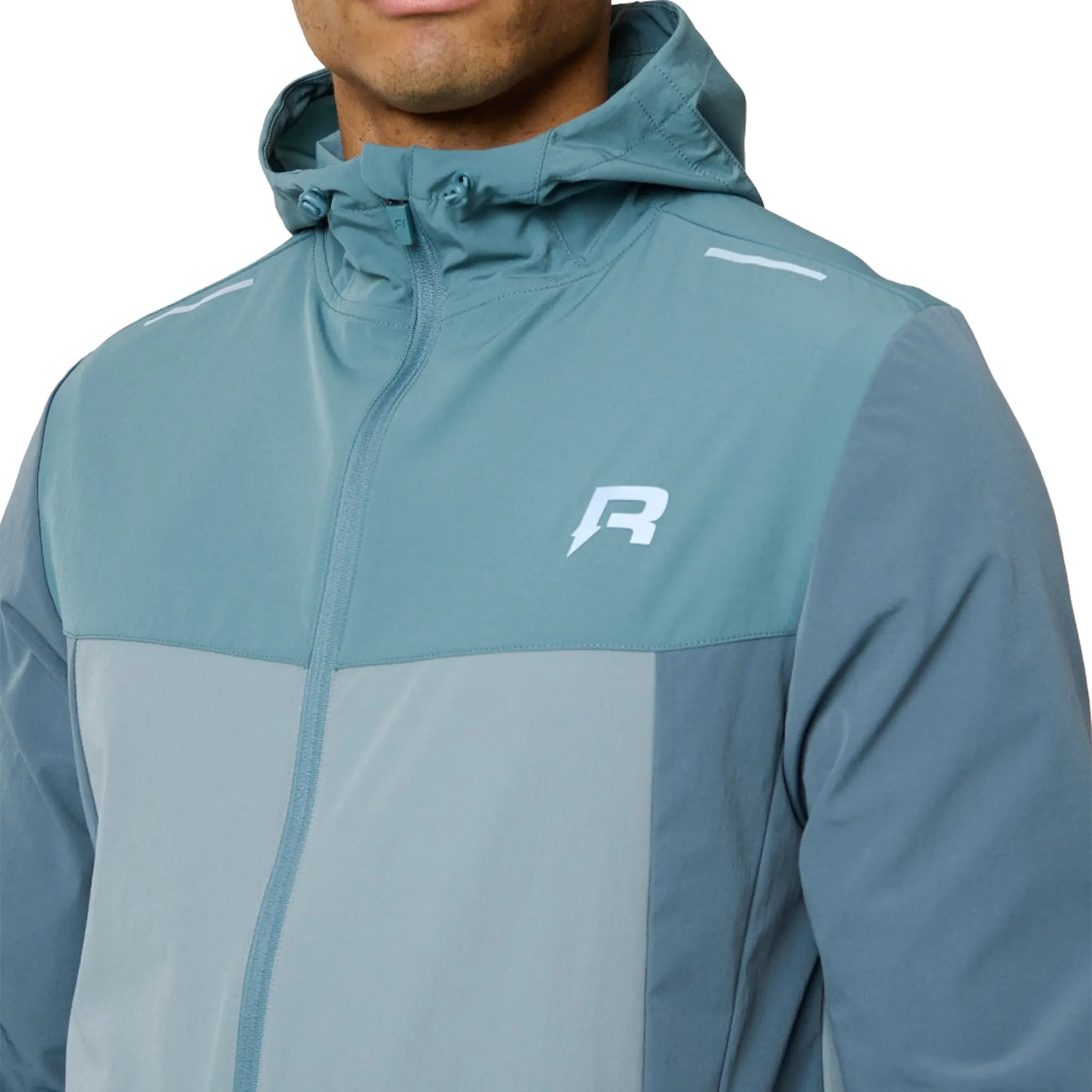 Detailed Front View of Reprimo Flight Tide Marble Windbreaker REP261-019