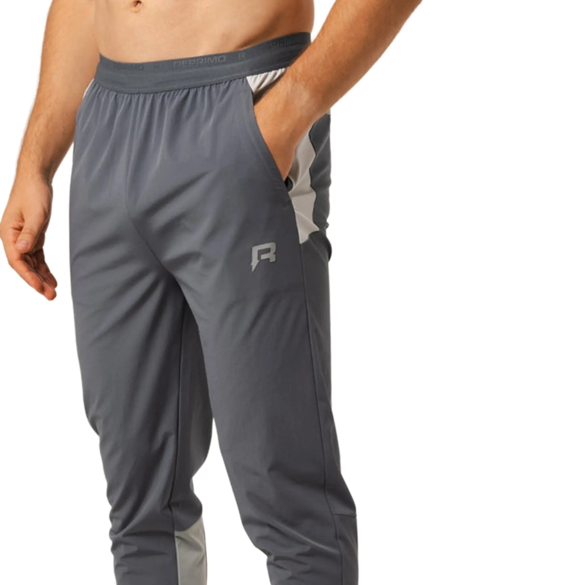 Front Side View of Reprimo Flight Turbulence Vapour Blue Pants