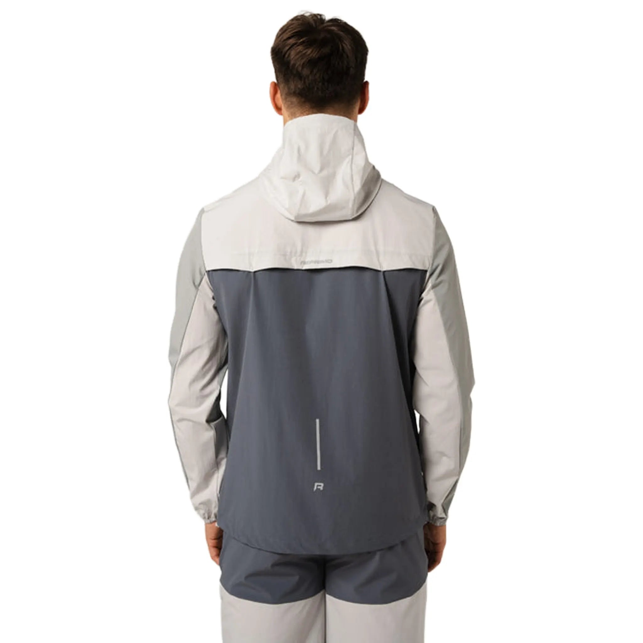 Back View of Reprimo Flight Turbulence Vapour Blue Windbreaker