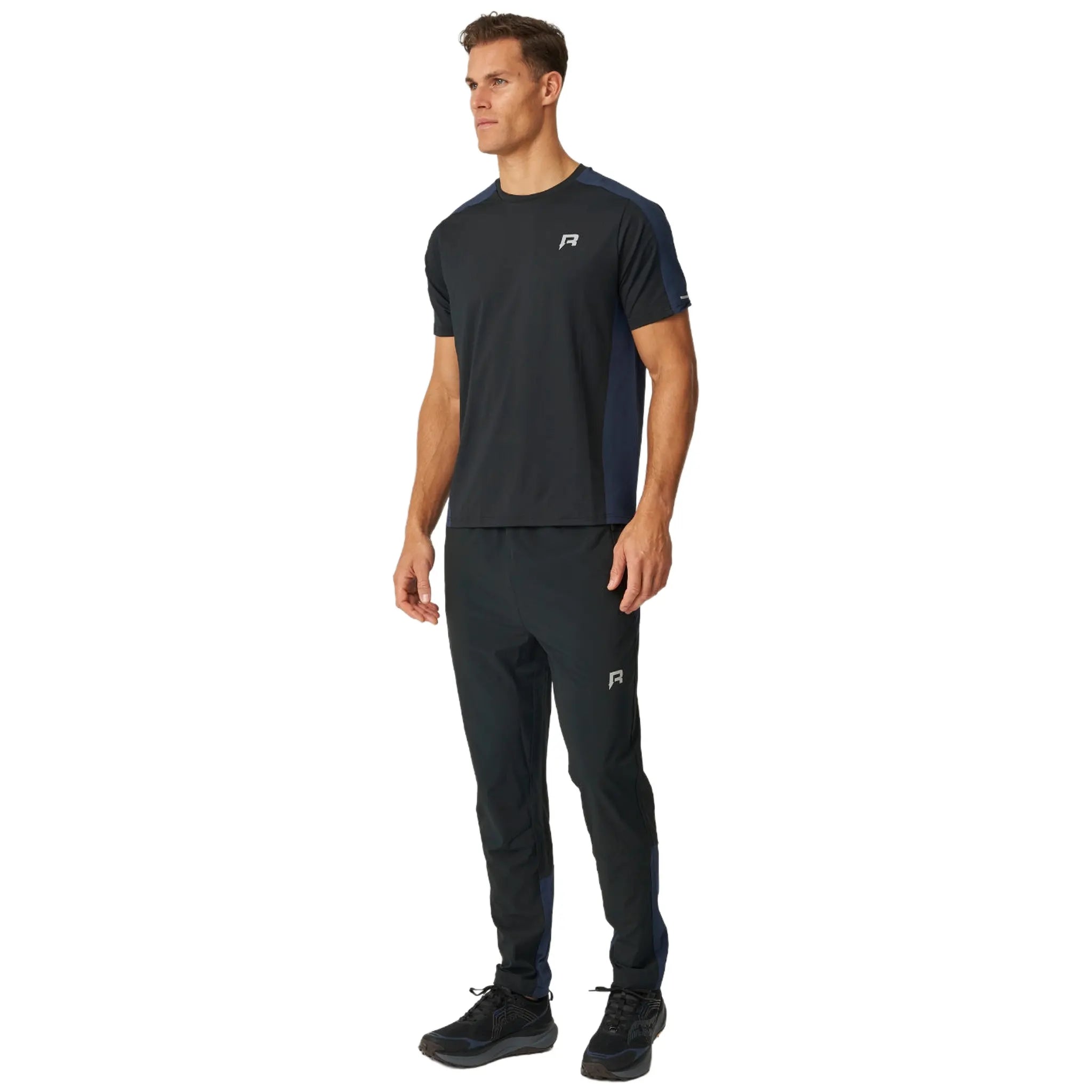 Front View of Reprimo Nova Black Navy T Shirt REP254-456