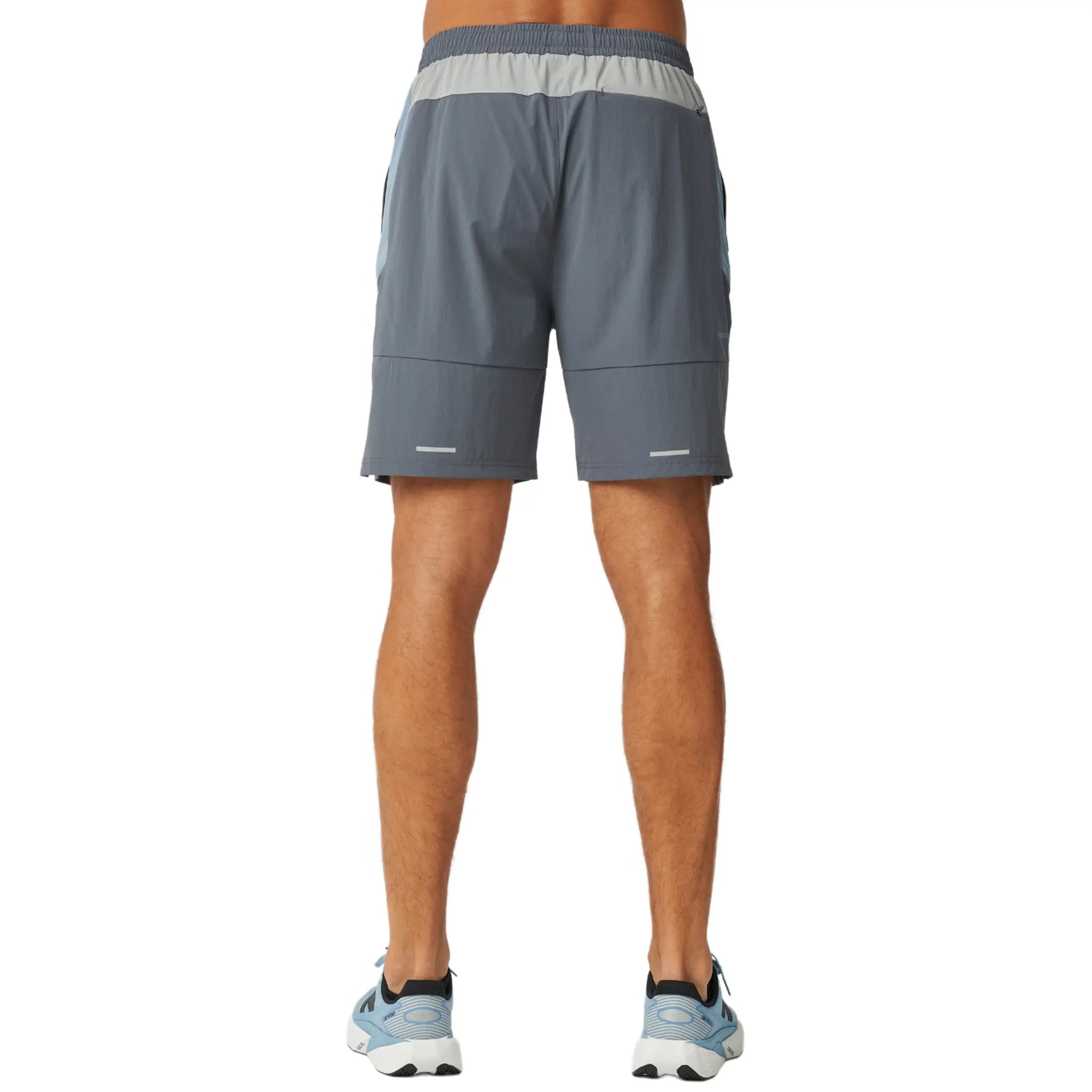 Back View of Reprimo Vortex Turbulence Dusky Blue Shorts REP254-234