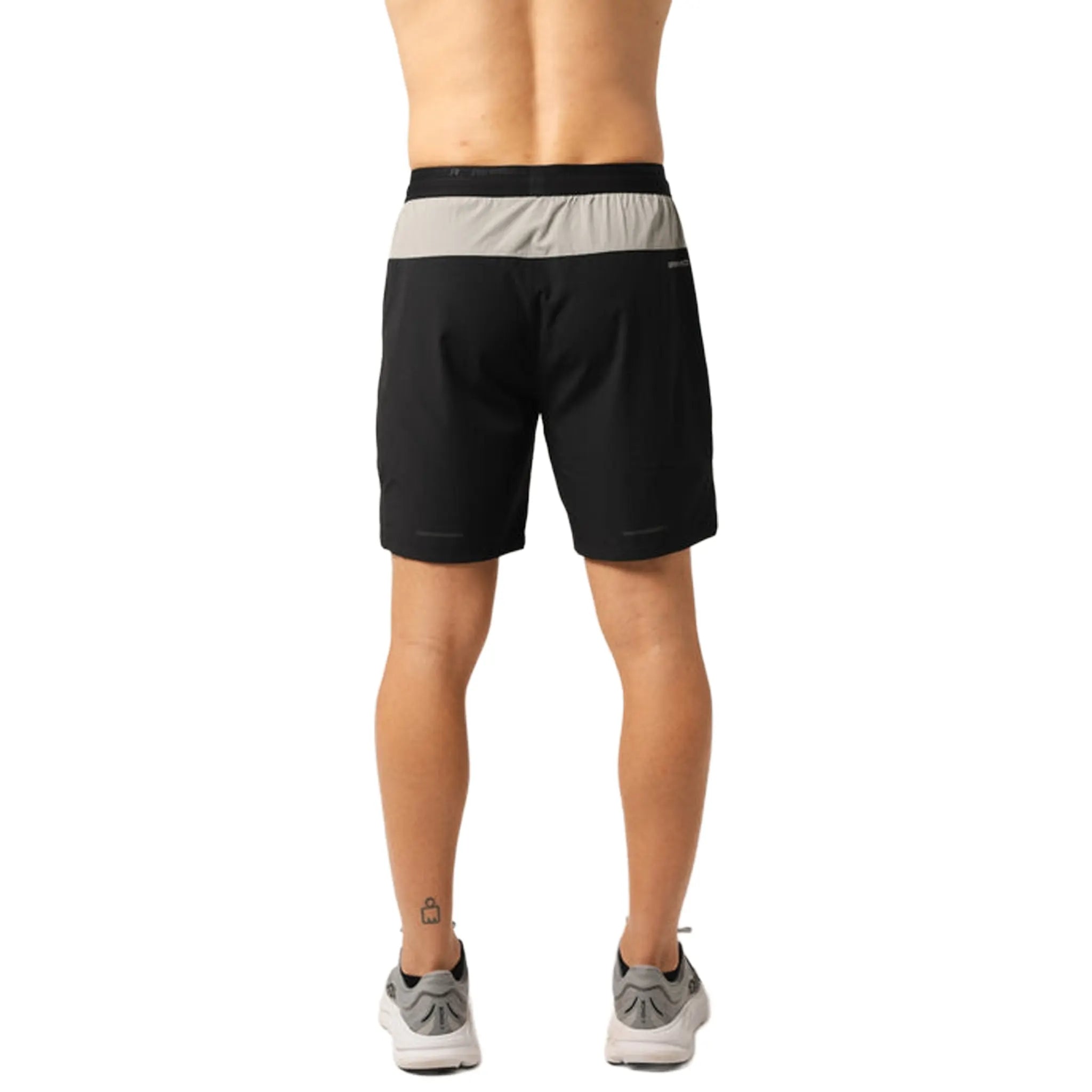Back View of Reprimo Xcelerate Greylight Black Shorts