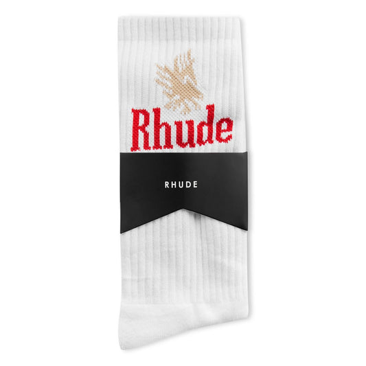 Rhude Eagles White Socks