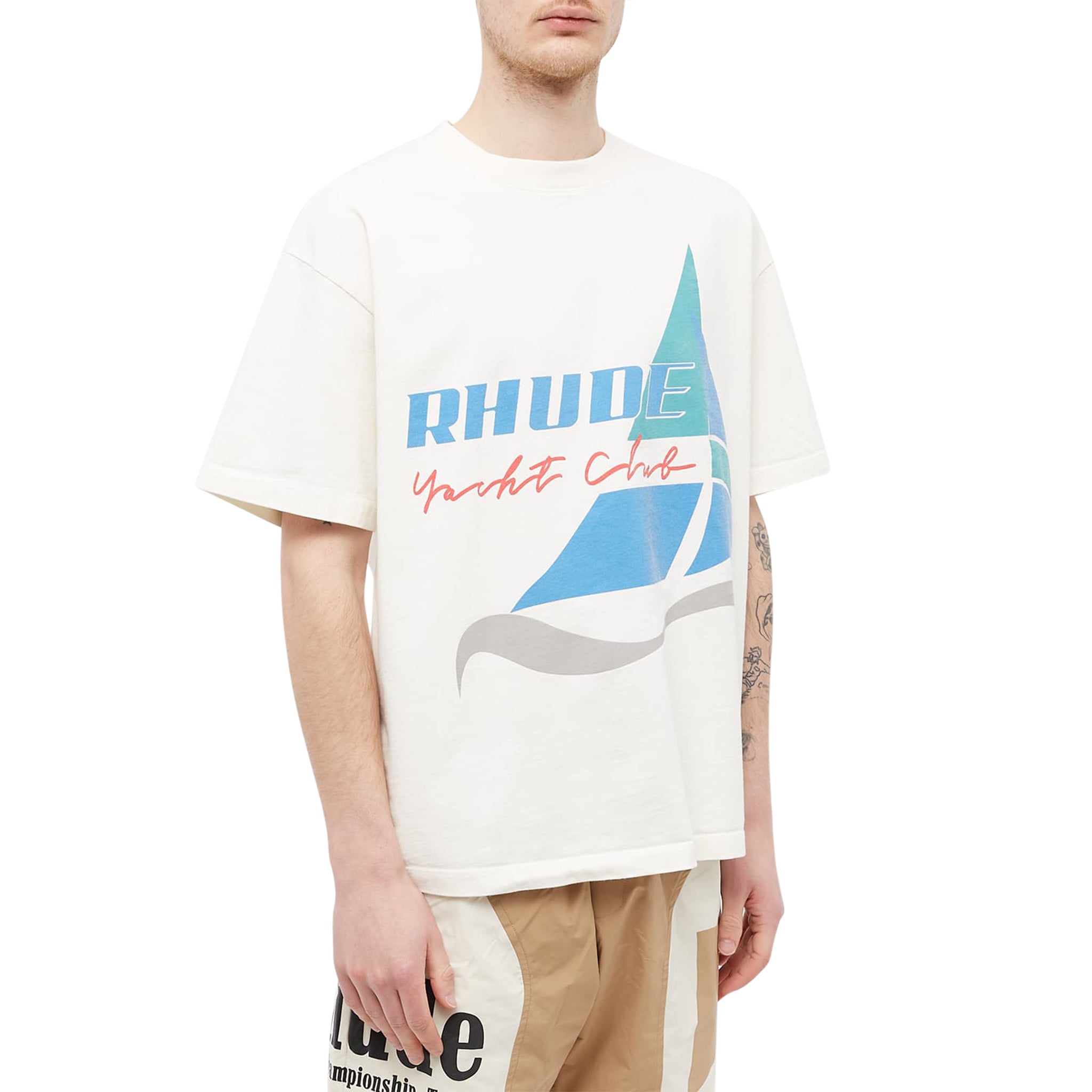 Preloved - Rhude Yacht Club Vintage White T Shirt