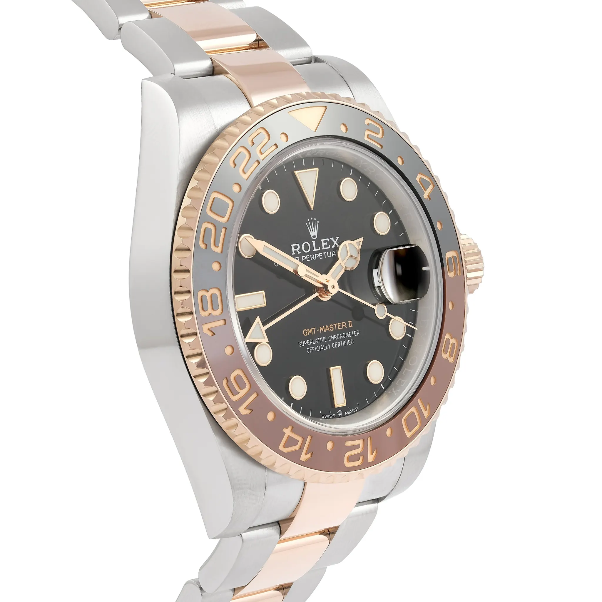 Side view of Rolex GMT-Master II Rootbeer 126711CHNR 40mm (2023)