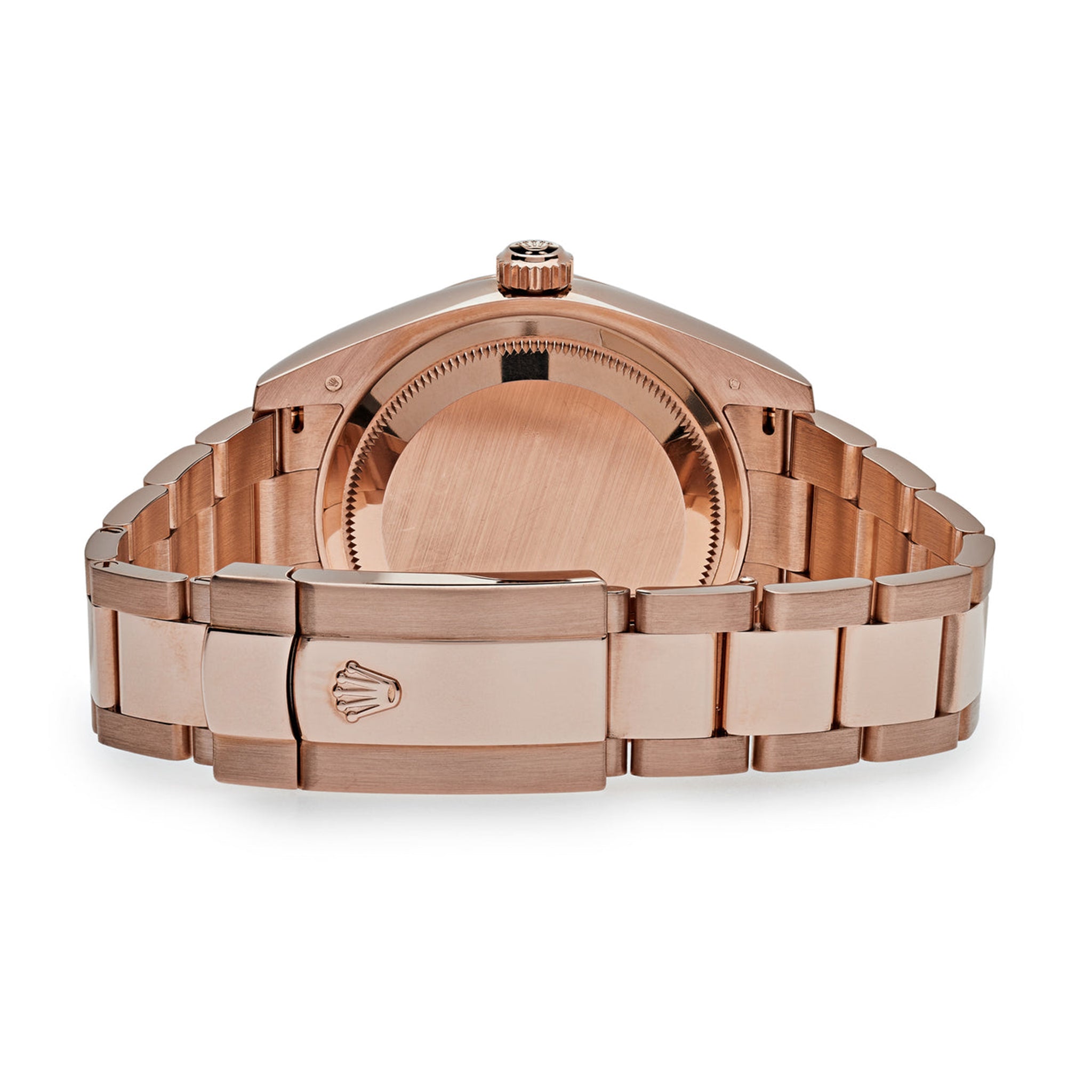 Bracelet view of Rolex Sky Dweller 326935 Choao 42mm Chocolate Arabic Dial Rose Gold