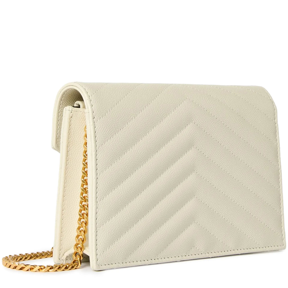 Saint Laurent Monogram Envelope Blanc Vintage Crossbody Bag