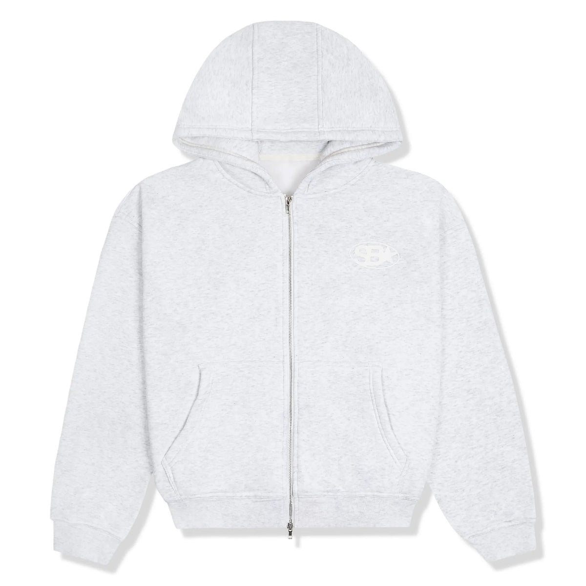 Samuel Bailey Star Emblem Grey Zip-Up Hoodie | sku-54153259352387