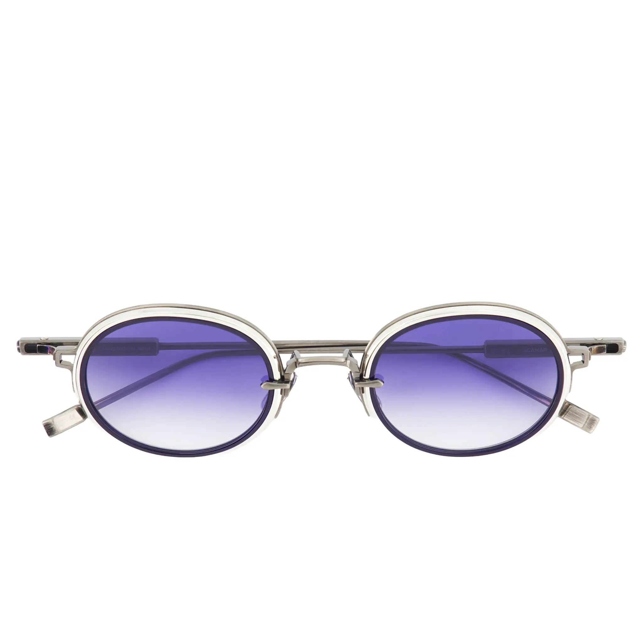 Front View of SATO Acamar II Titanium Gradient Blue Sunglasses