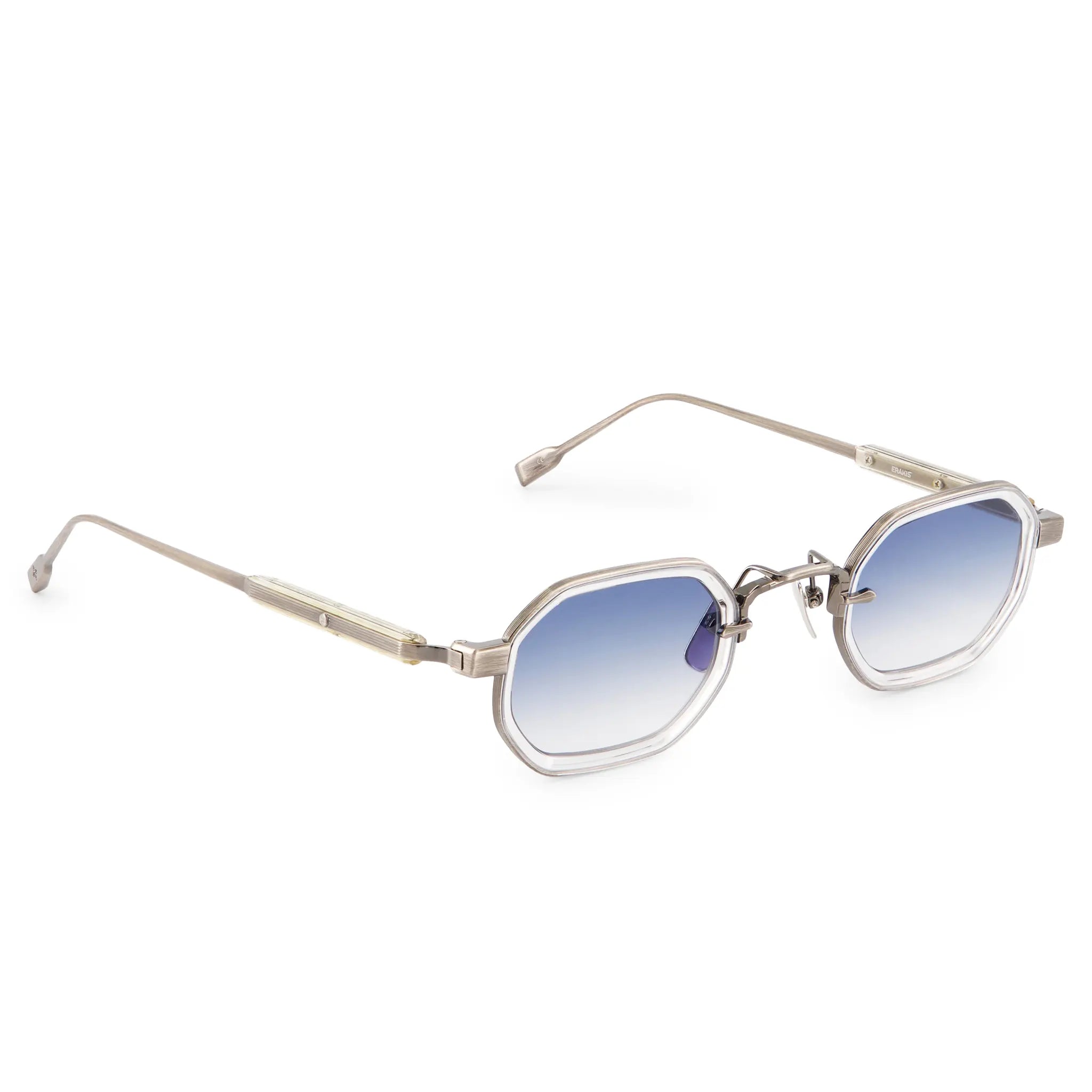 Front Side View of SATO Erakis Titanium Gradient Blue Sunglasses