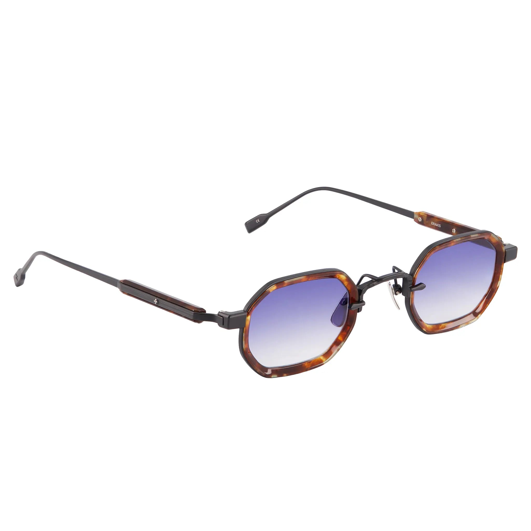 Front Side View of SATO Erakis Titanium Gradient Dark Blue Sunglasses