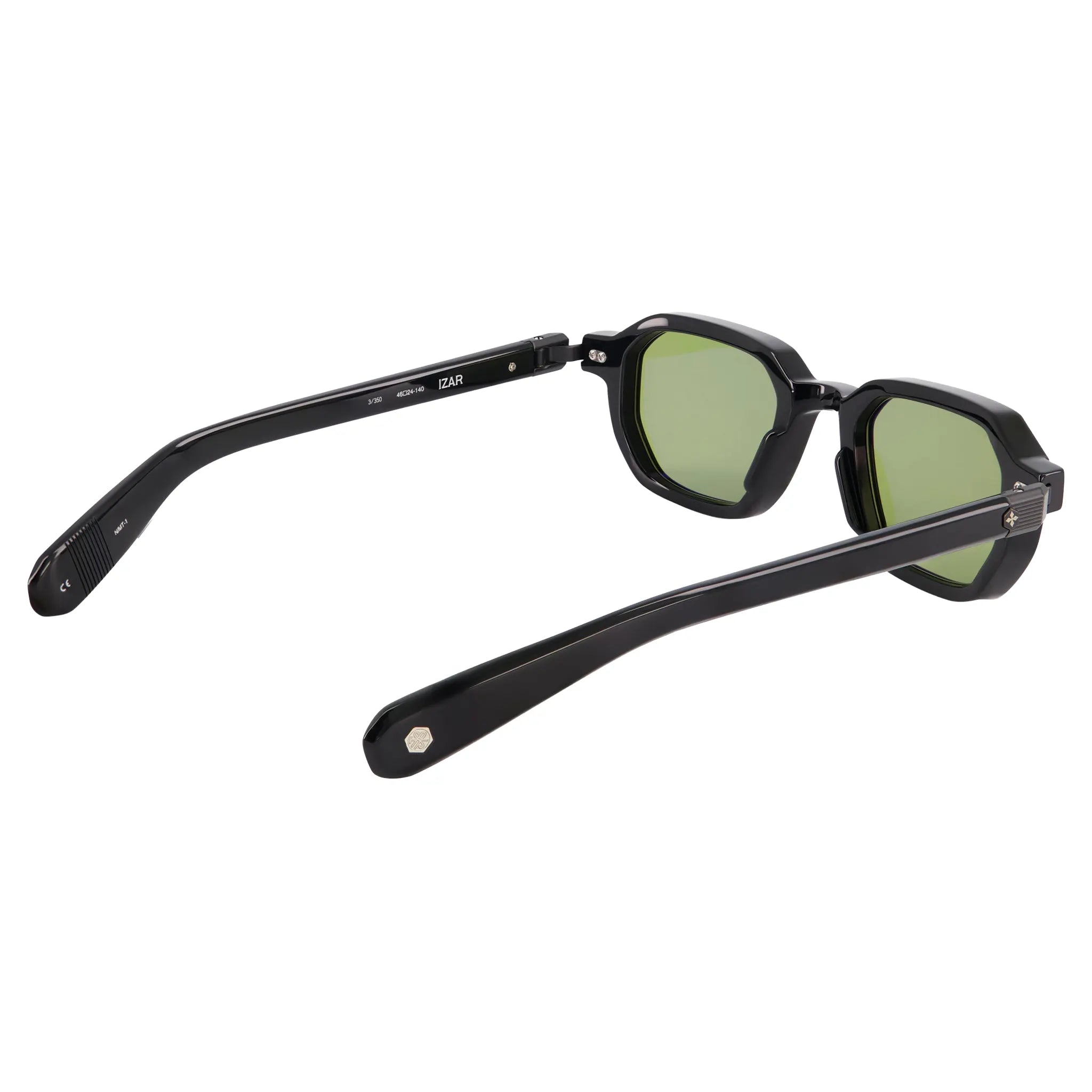  Frame Side View of SATO Izar Matt Black Sunglasses