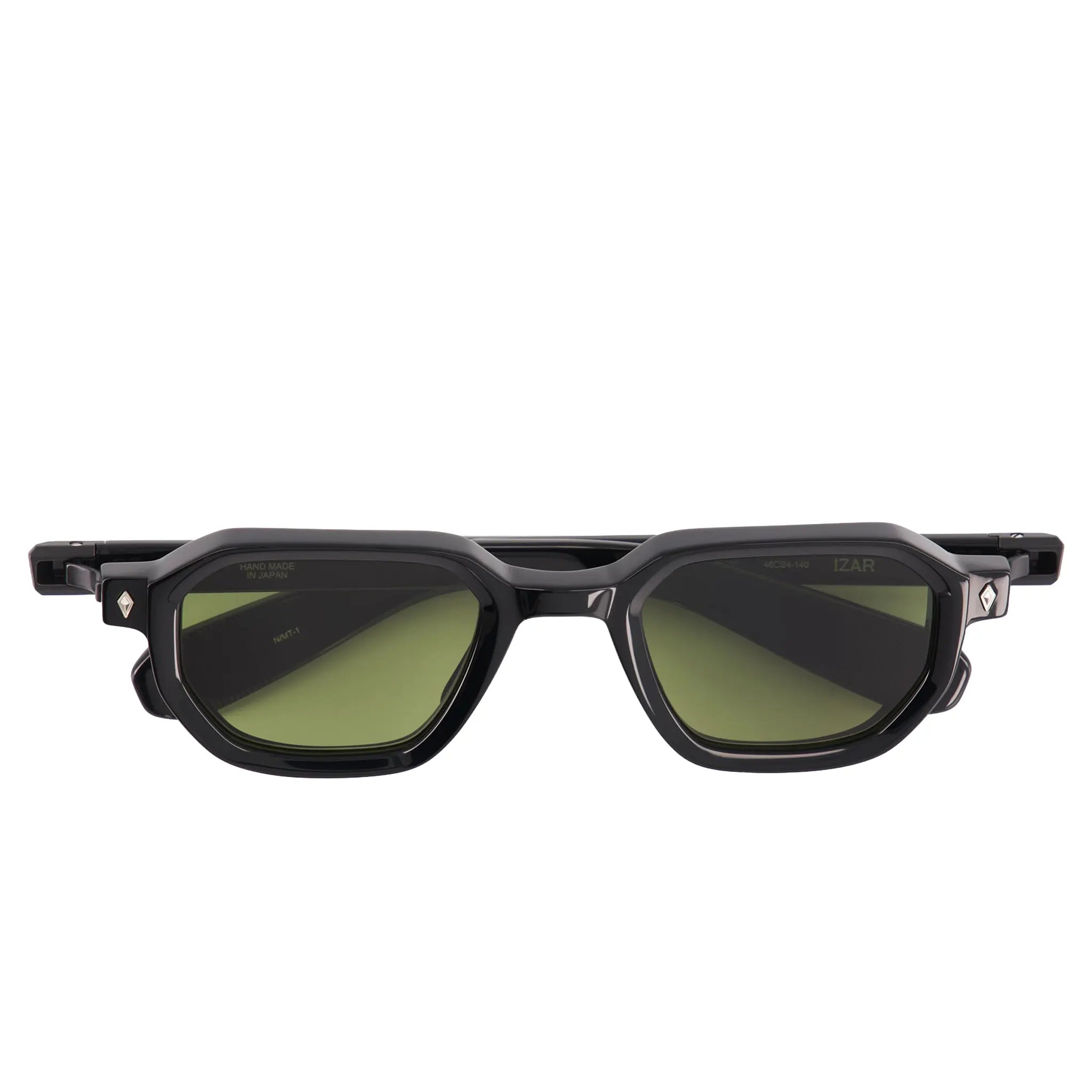 Front View of SATO Izar Matt Black Sunglasses