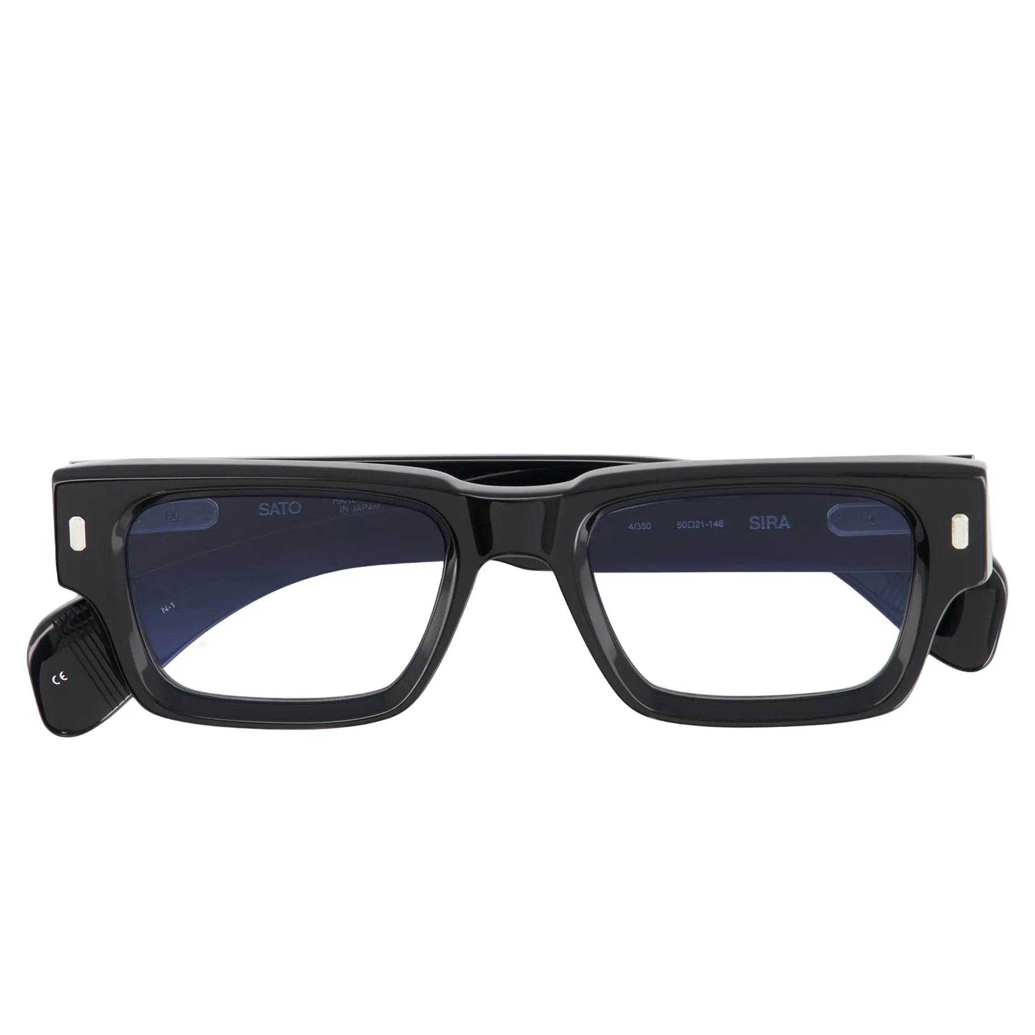 Front View of SATO Sira Gradient Deep Sea Blue Sunglasses
