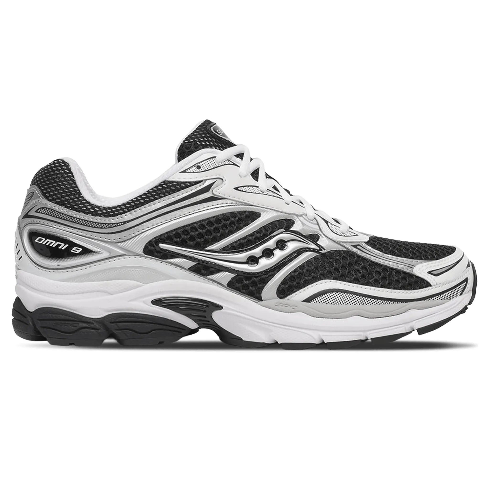 Side View of Saucony Progrid Omni 9 Black White S101245-1006