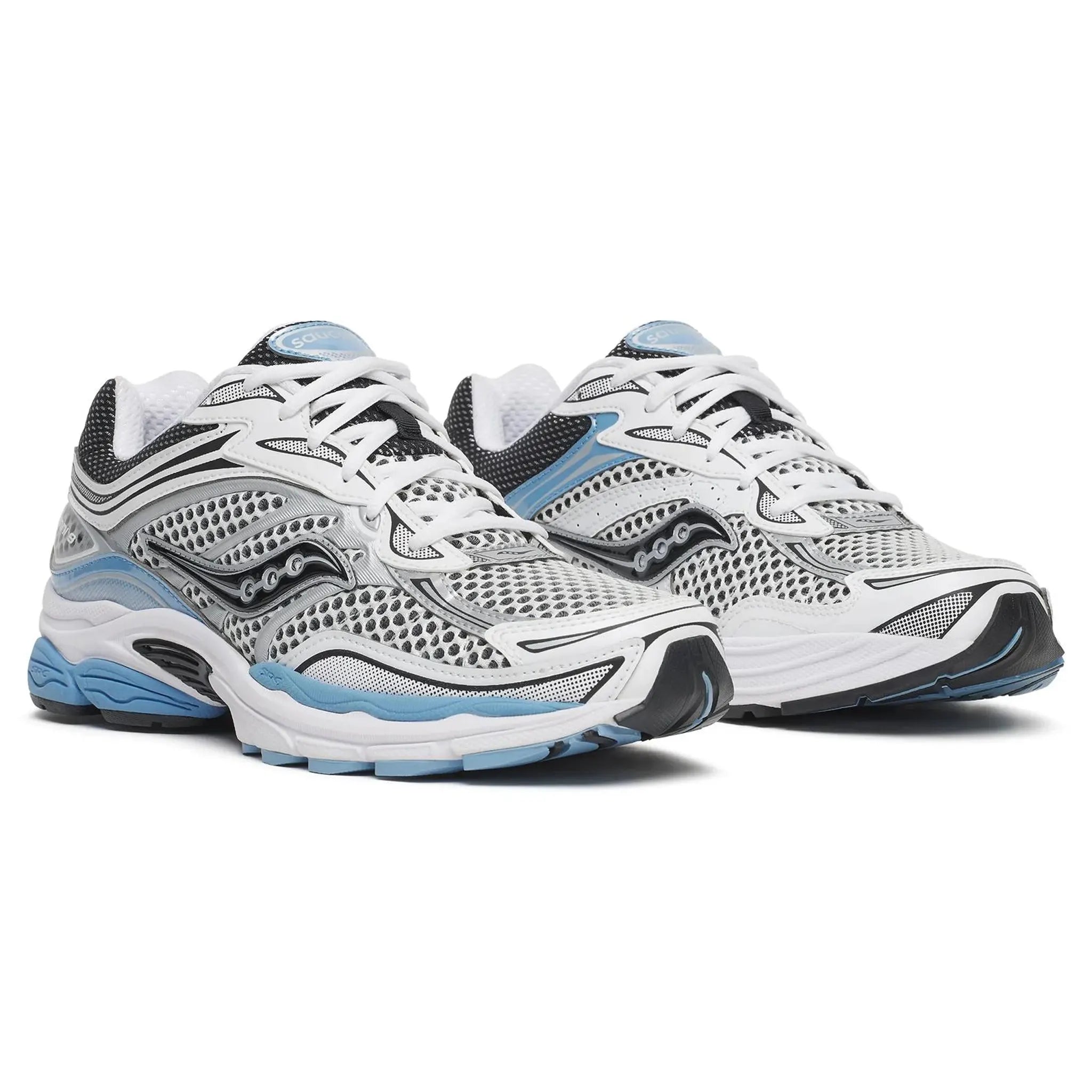Front Side View of Saucony Progrid Omni 9 Blissful White S101245-1094