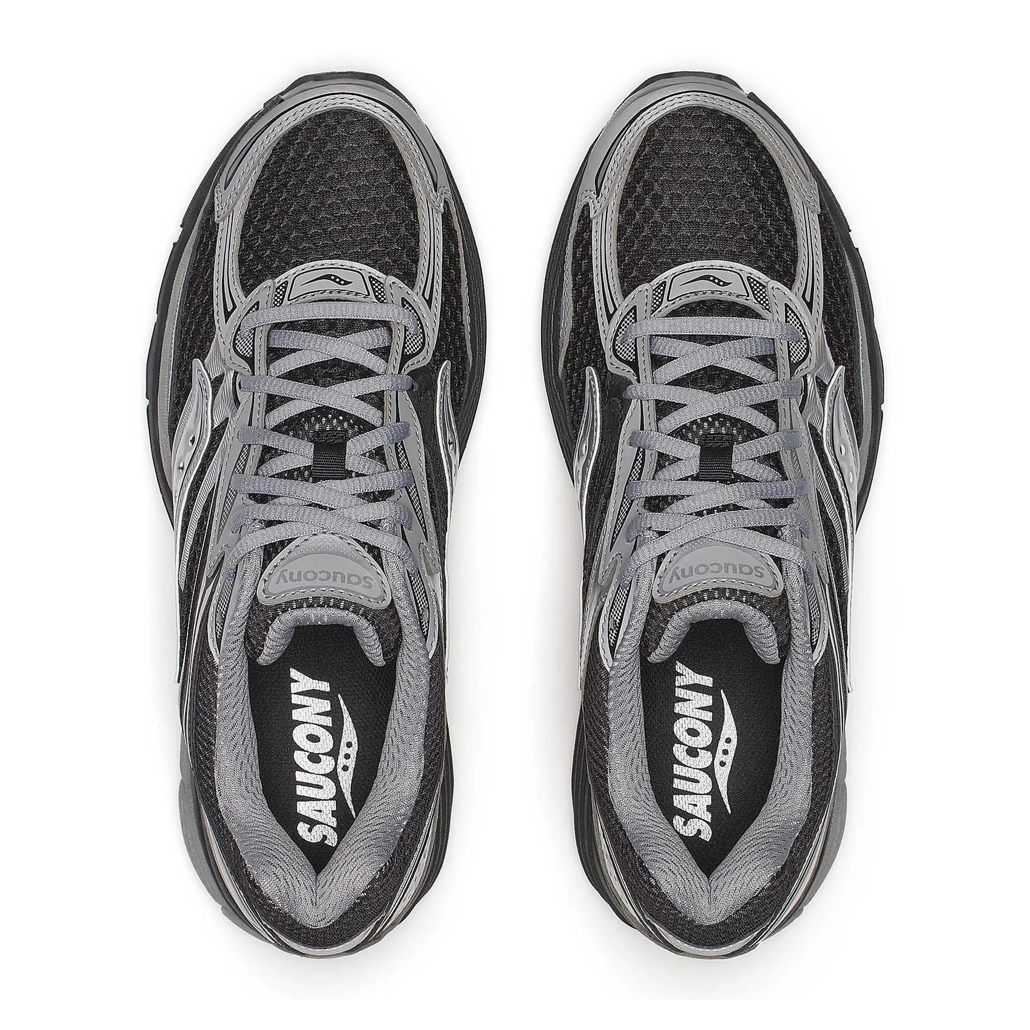 Upper View of Saucony Progrid Omni 9 Silver Black S70739-13