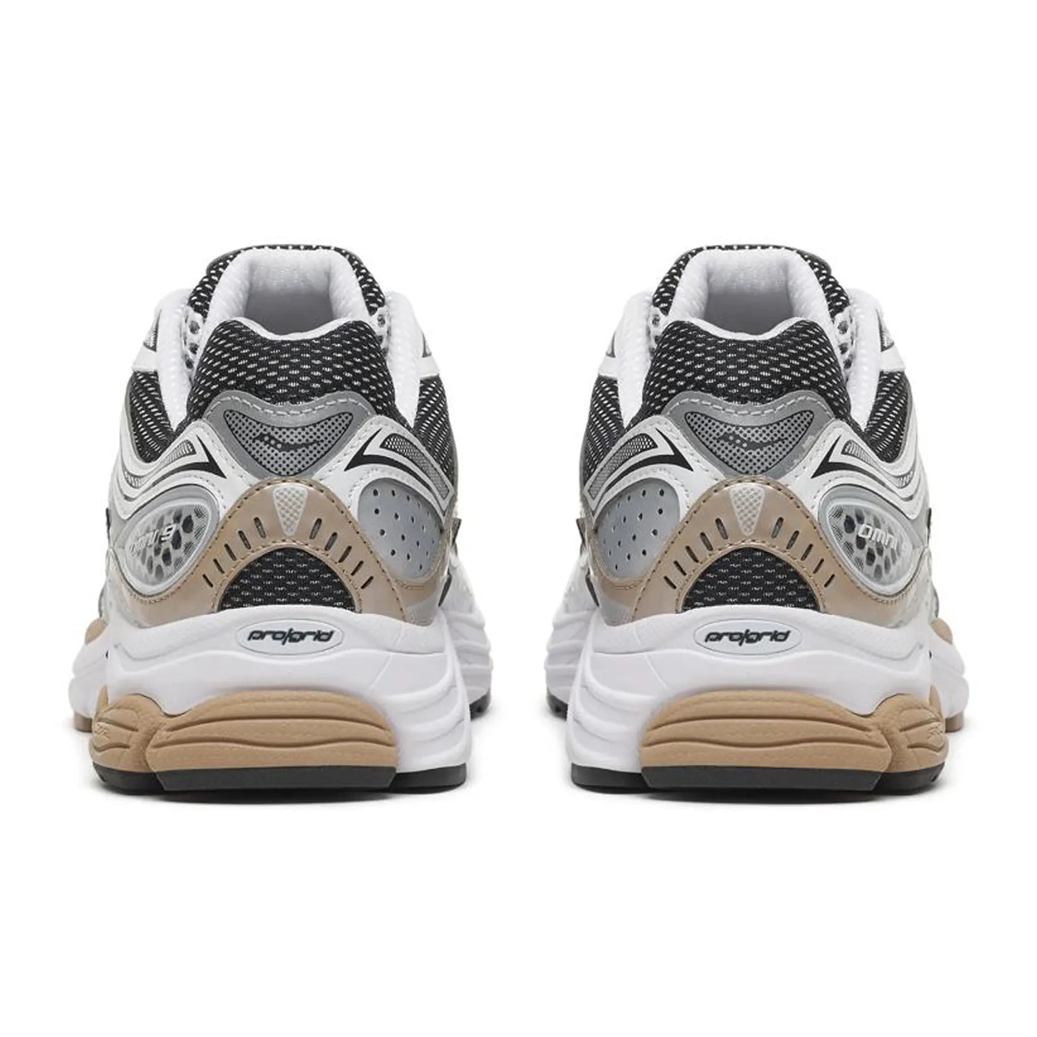 Back View of Saucony Progrid Omni 9 White Saddle S101245-1097