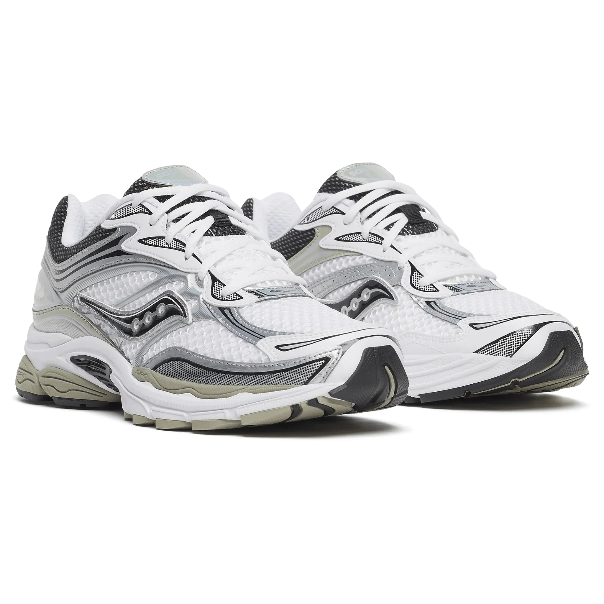 Front Side View of Saucony Progrid Omni 9 White Sage S70739-54