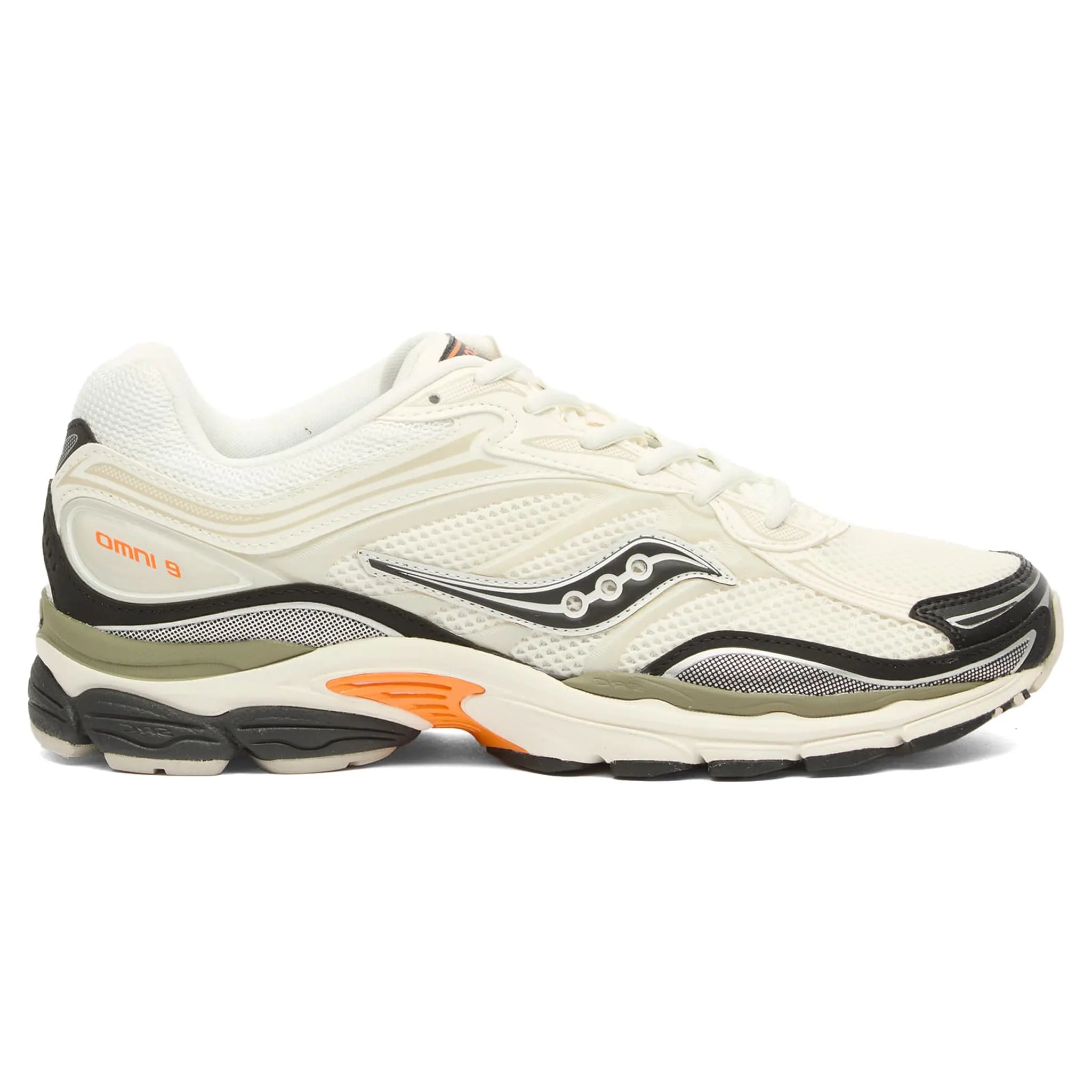 Side View of Saucony Progrid Omni 9 White Turmeric S70999-8