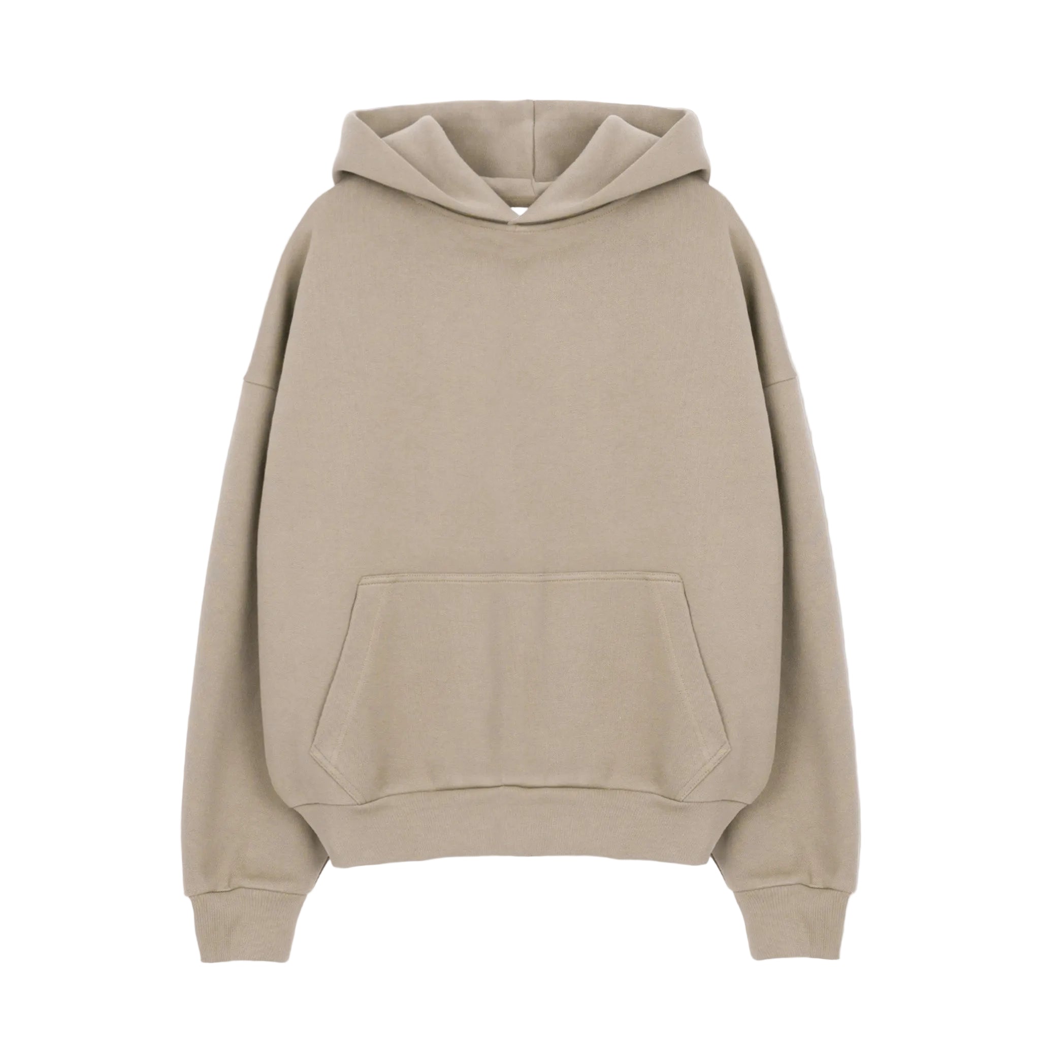 Front view of Destructive Sculpt Loam Brown Hoodie