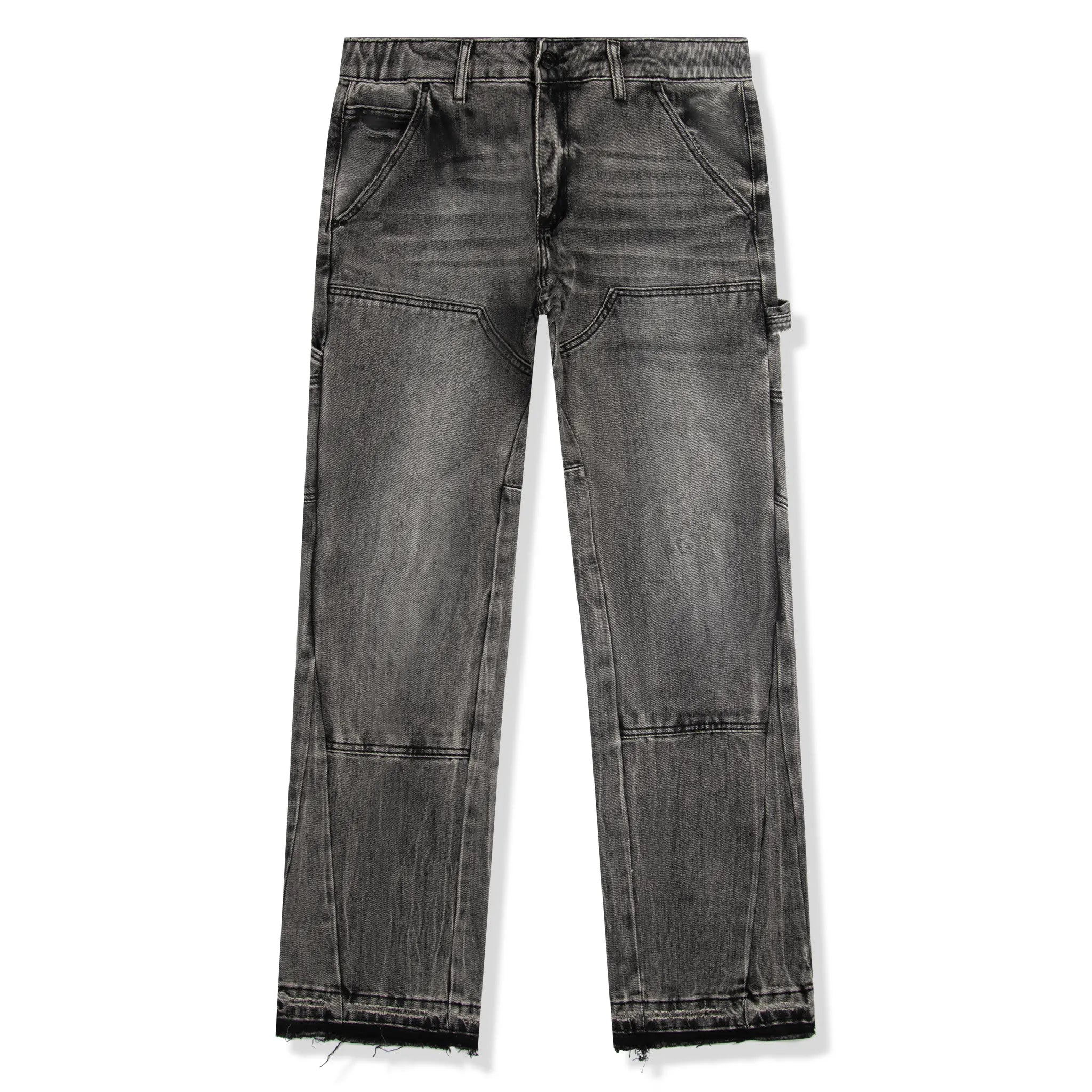 Front view of SIARR Carpenter Jeans Dark Grey